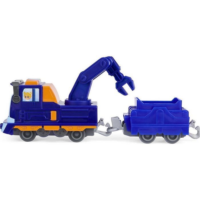 Spin Master Spielzeug-Eisenbahn Mighty Express Push-and-Go Zug Mechaniker Milo mit