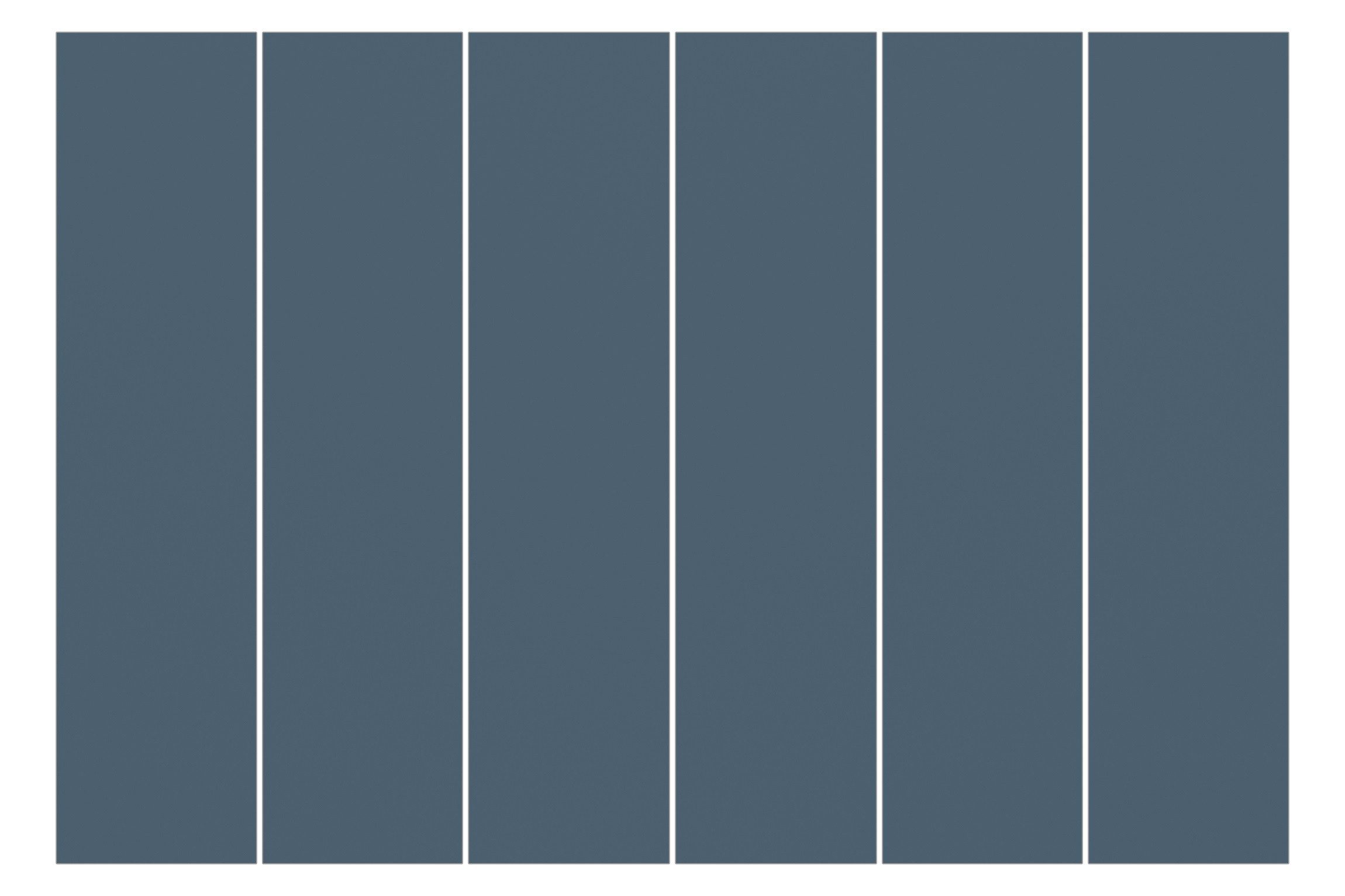 Bilderdepot24 Schiebegardine modern Flächenvorhang blickdicht Schieferblau, günstig online kaufen