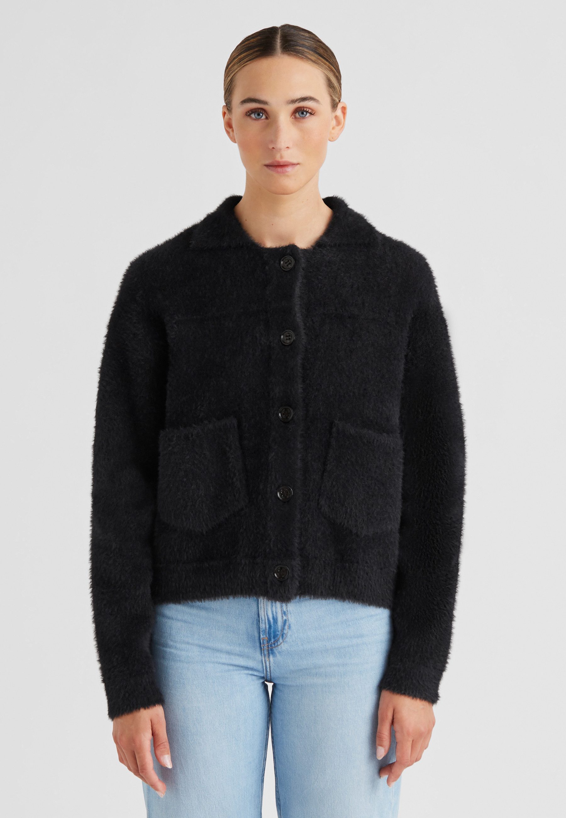 Milestone Strickjacke MSHilary Damen Cardigan Strick lockere Passform günstig online kaufen