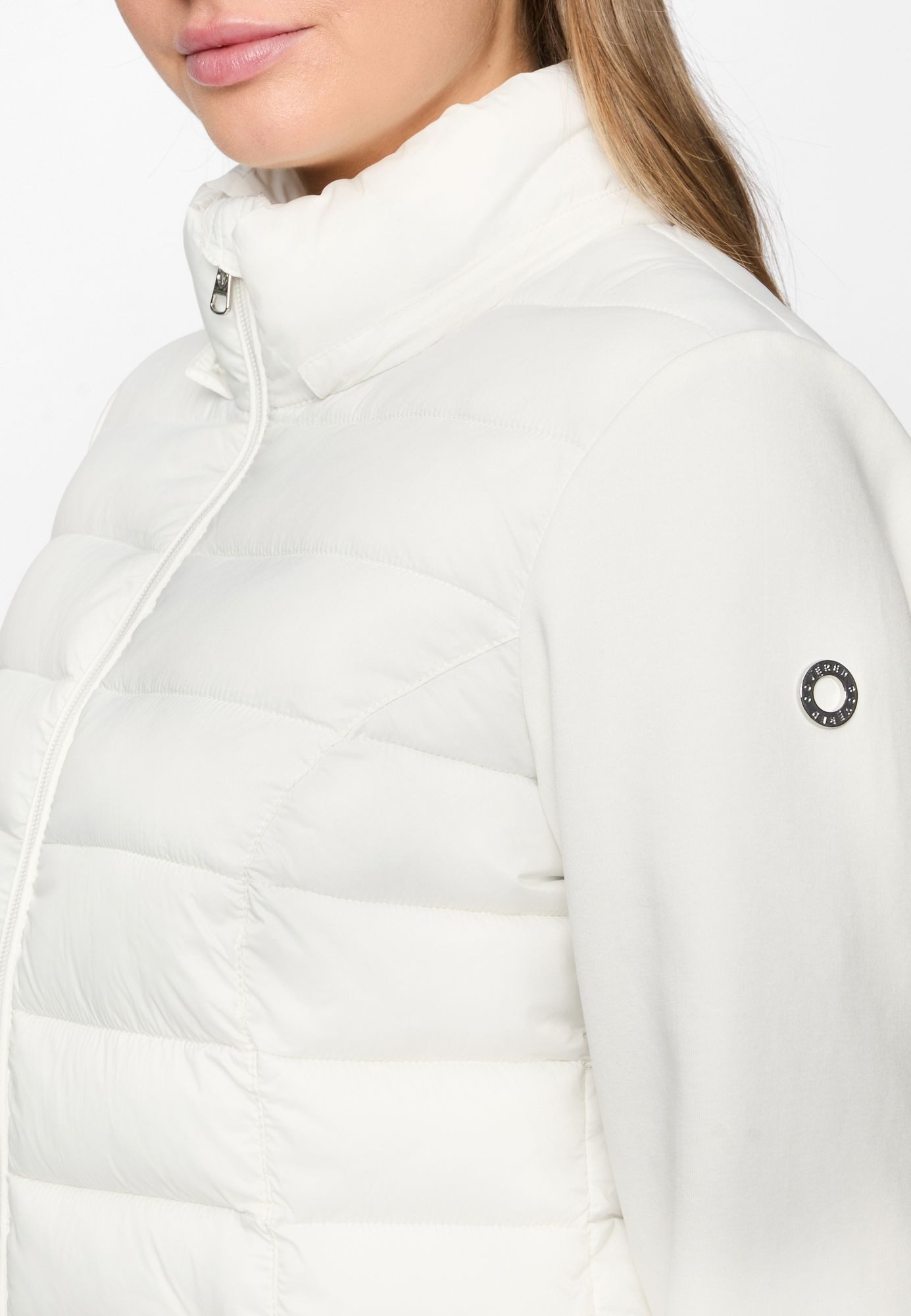 COVERED Hybridjacke Sophia3 L60366CO Kapuze abnehmbar, Reißverschlusstaschen, Kinnschutz, Windschutzblende