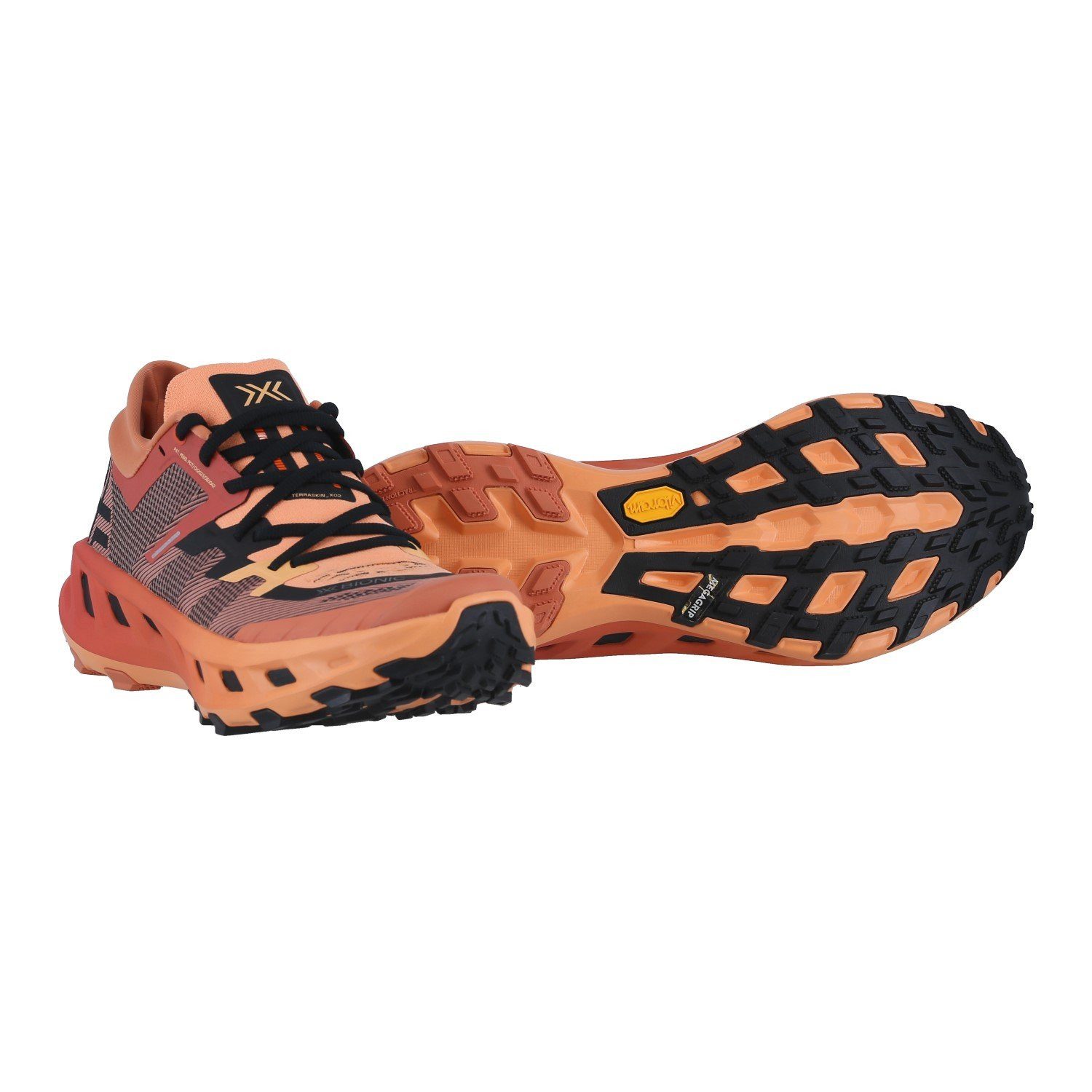 X-Bionic Trail-Laufschuhe Terraskin X02 orange/schwarz Herren Wanderschuh günstig online kaufen