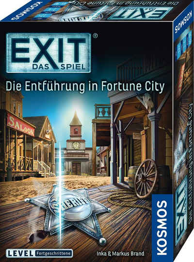 Kosmos Spiel, Escape Room Spiel EXIT, Die Entführung in Fortune City, Made in Germany