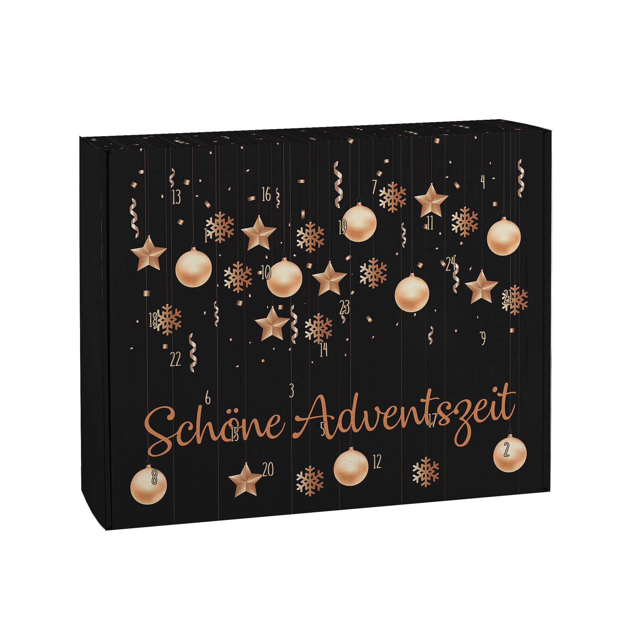 Herz & Heim befüllbarer Adventskalender mit festlichen Motiven zu Weihnachten - DIY Adventskalender, zum selbst Befüllen
