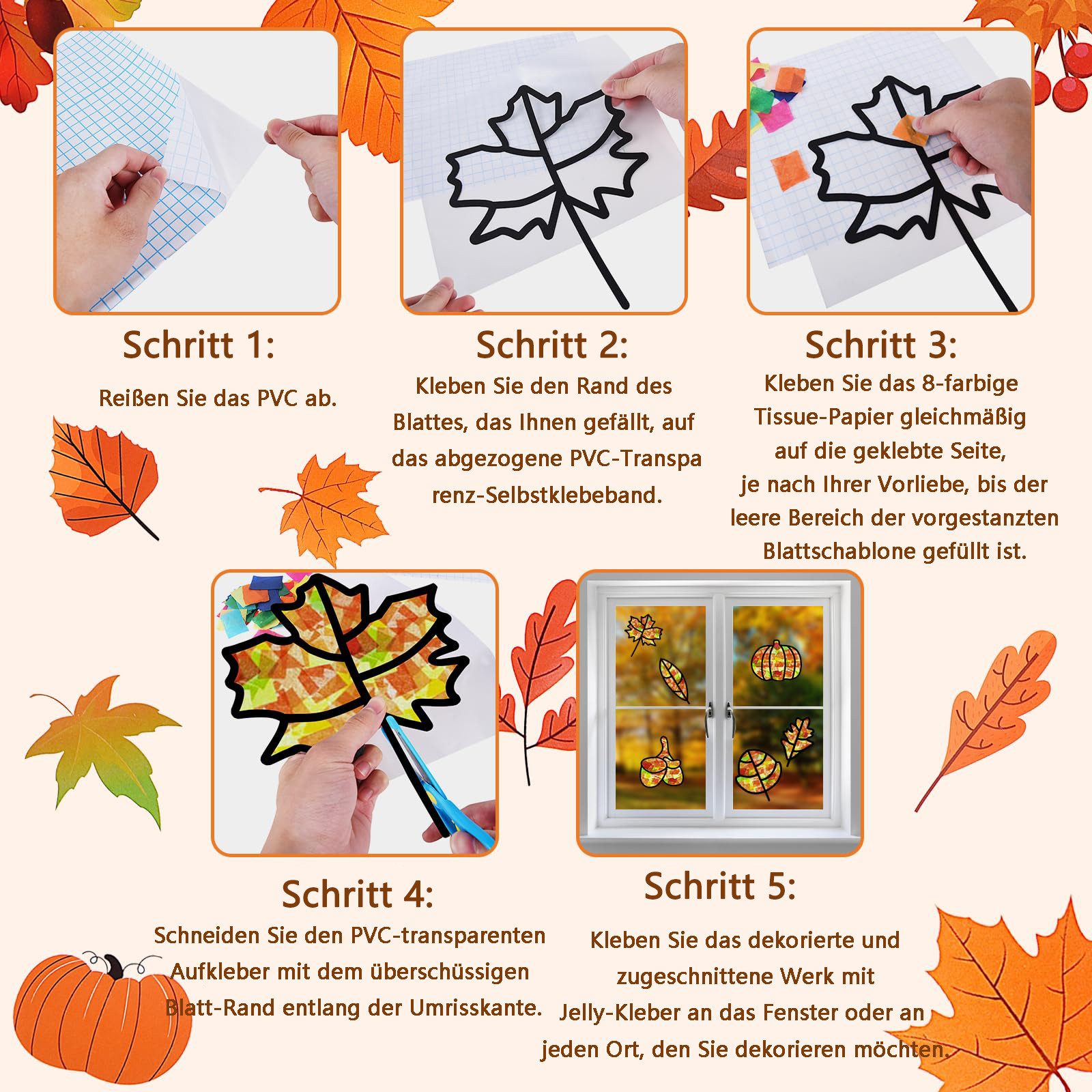 FOUORTUNATE-BEE Dekohänger Herbst Basteln Kinder, 12 günstig online kaufen