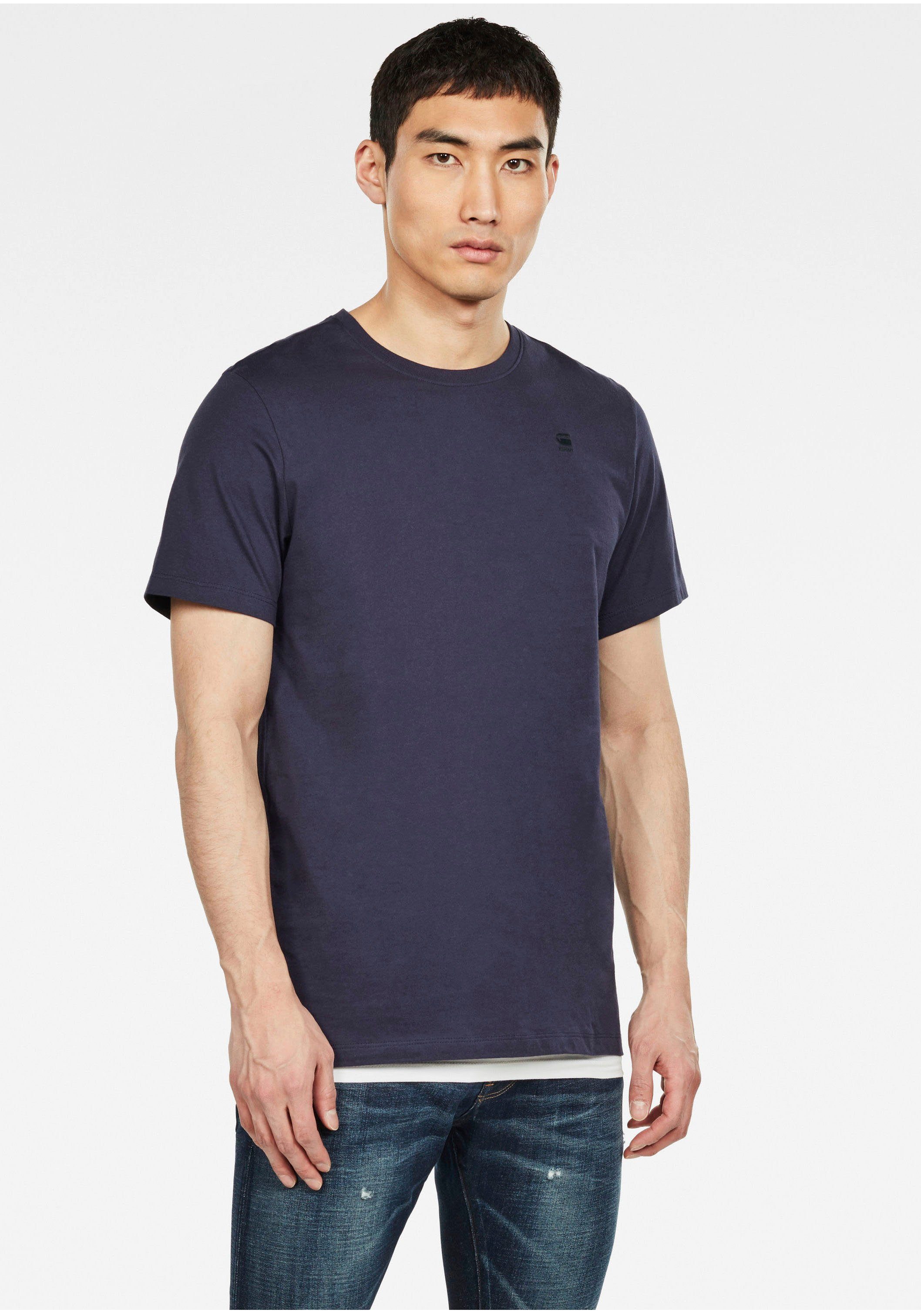 G-Star navy RAW T-Shirt T-Shirt Base-S