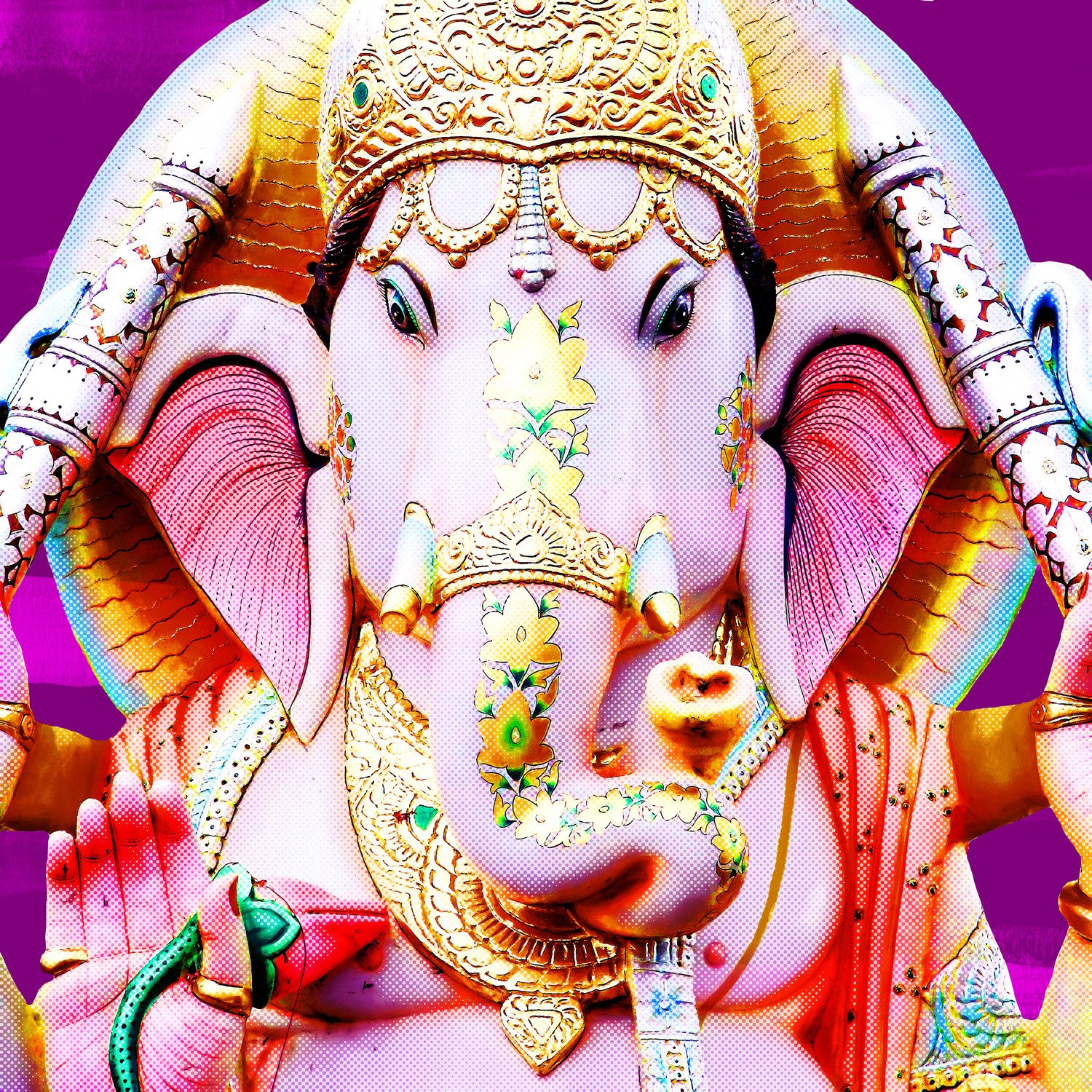 queence Acrylglasbild Elephant God - Lord Ganesha : Ganesh Chaturthi, Elefant, Elefant, Tier inkl. rückseitiger, vormontierter Aufhängung