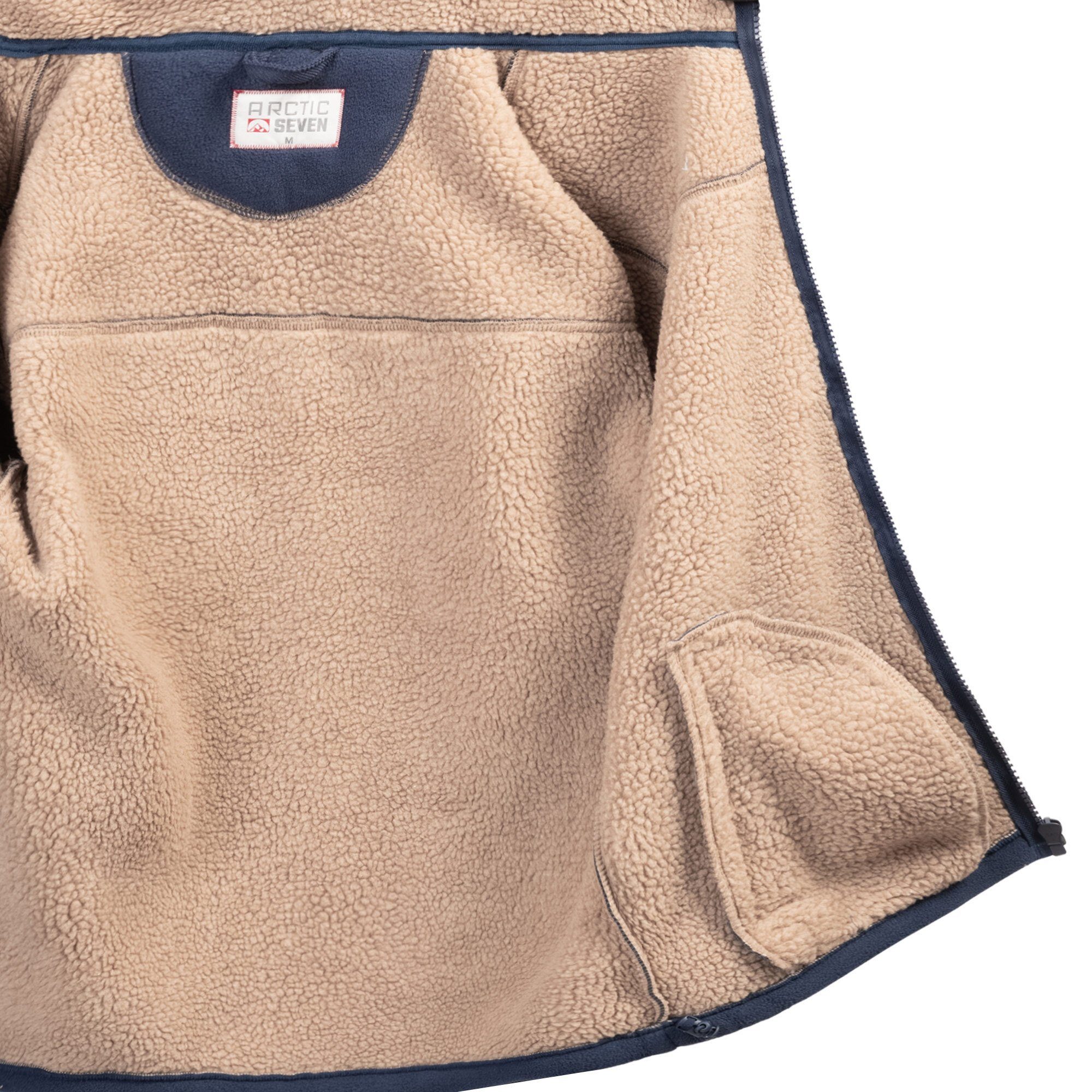 Arctic Seven Fleecejacke ASZeroo mit hoch schließendem Stehkragen – Bild 5 von 5