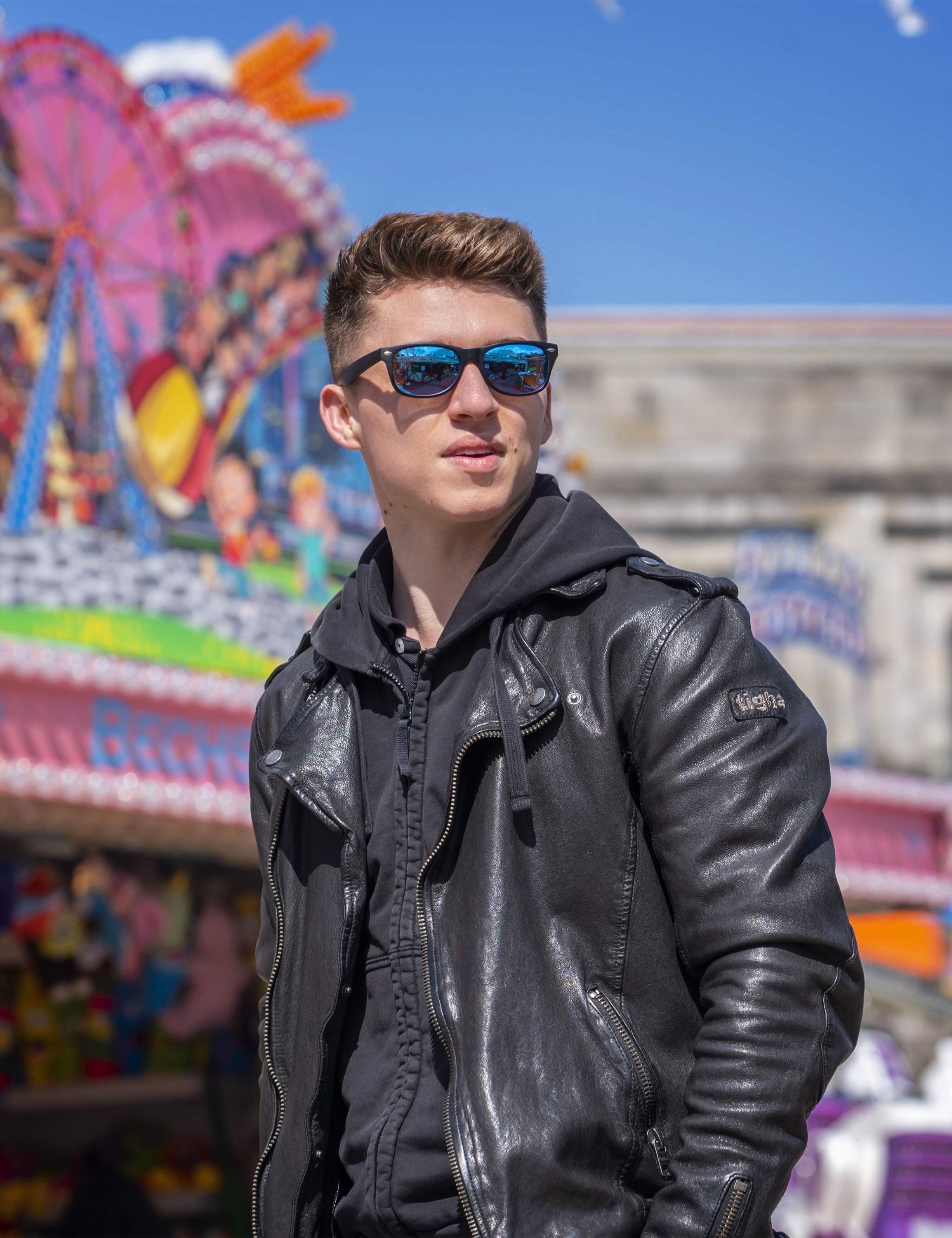 UrbanSky Sonnenbrille Tiberius X Challenger blau verspiegelt und grau getönt ohne Verspiegelung