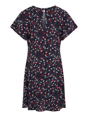 Tommy Hilfiger Blusenkleid SMALL RIBBON F&F SS SHORT DRESS mit Allover-Muster