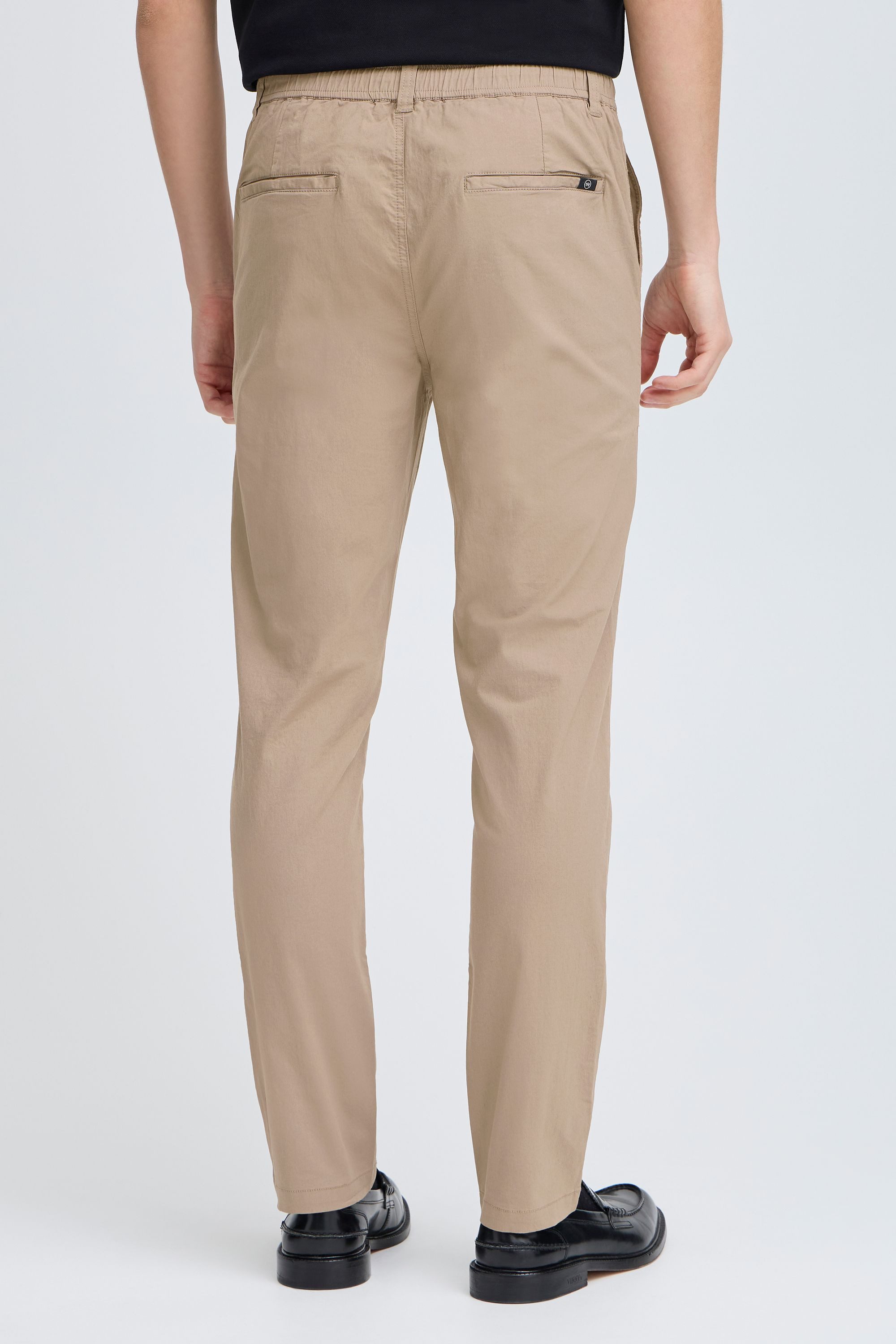 Kronstadt Chinohose KSSiero Stoffhose mit elastischem Bund und Kordeln - Tapered Fit