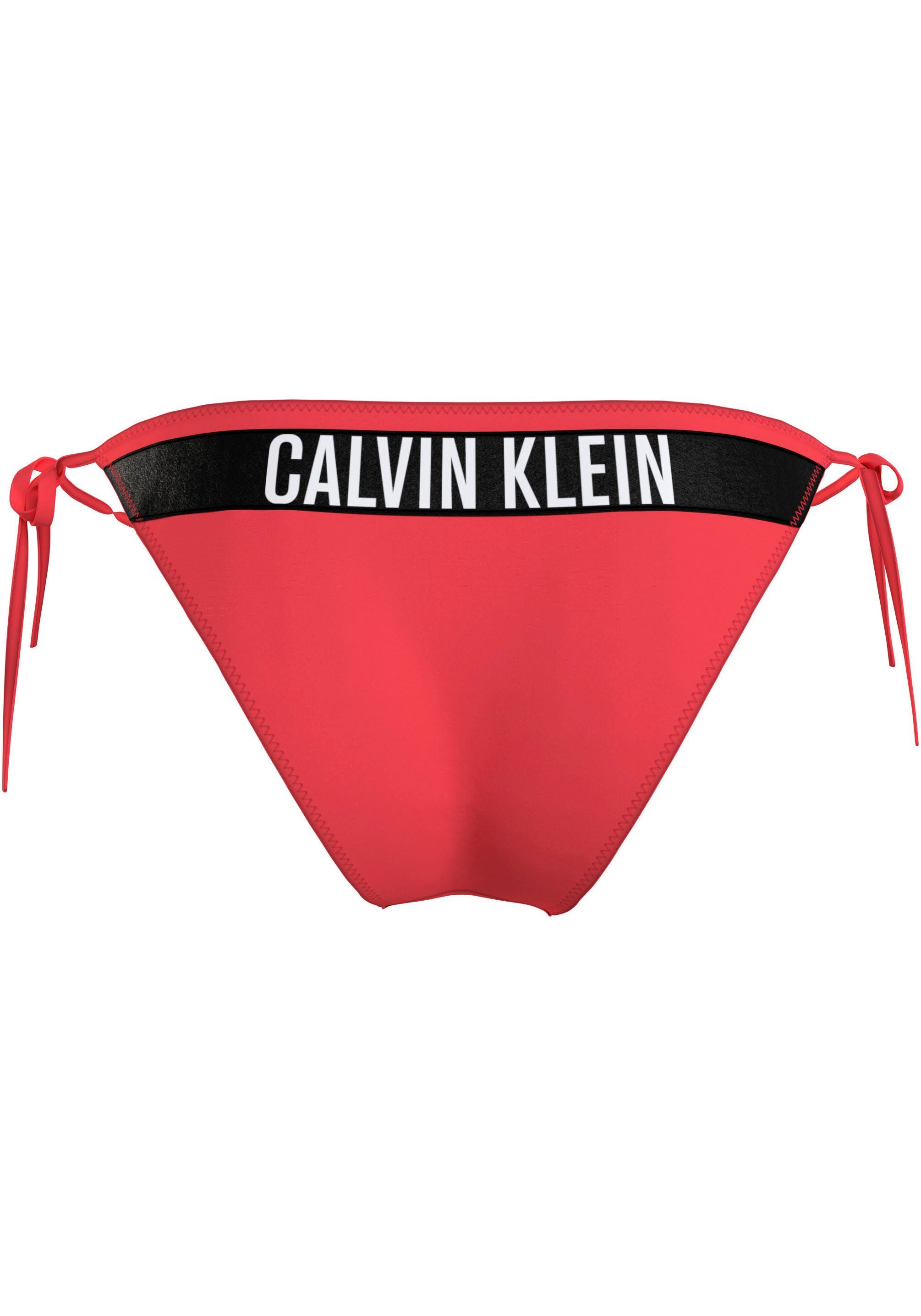 Calvin Klein Swimwear Bikini-Hose STRING SIDE TIE mit großem Logo hinten günstig online kaufen