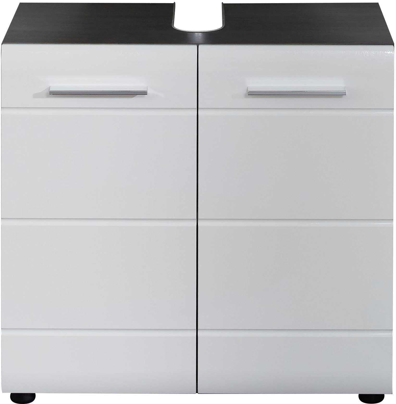 welltime Waschbeckenunterschrank Sovana Waschbeckenunterschrank mit 2 Türen - (B/T/H) 60/31/57 cm