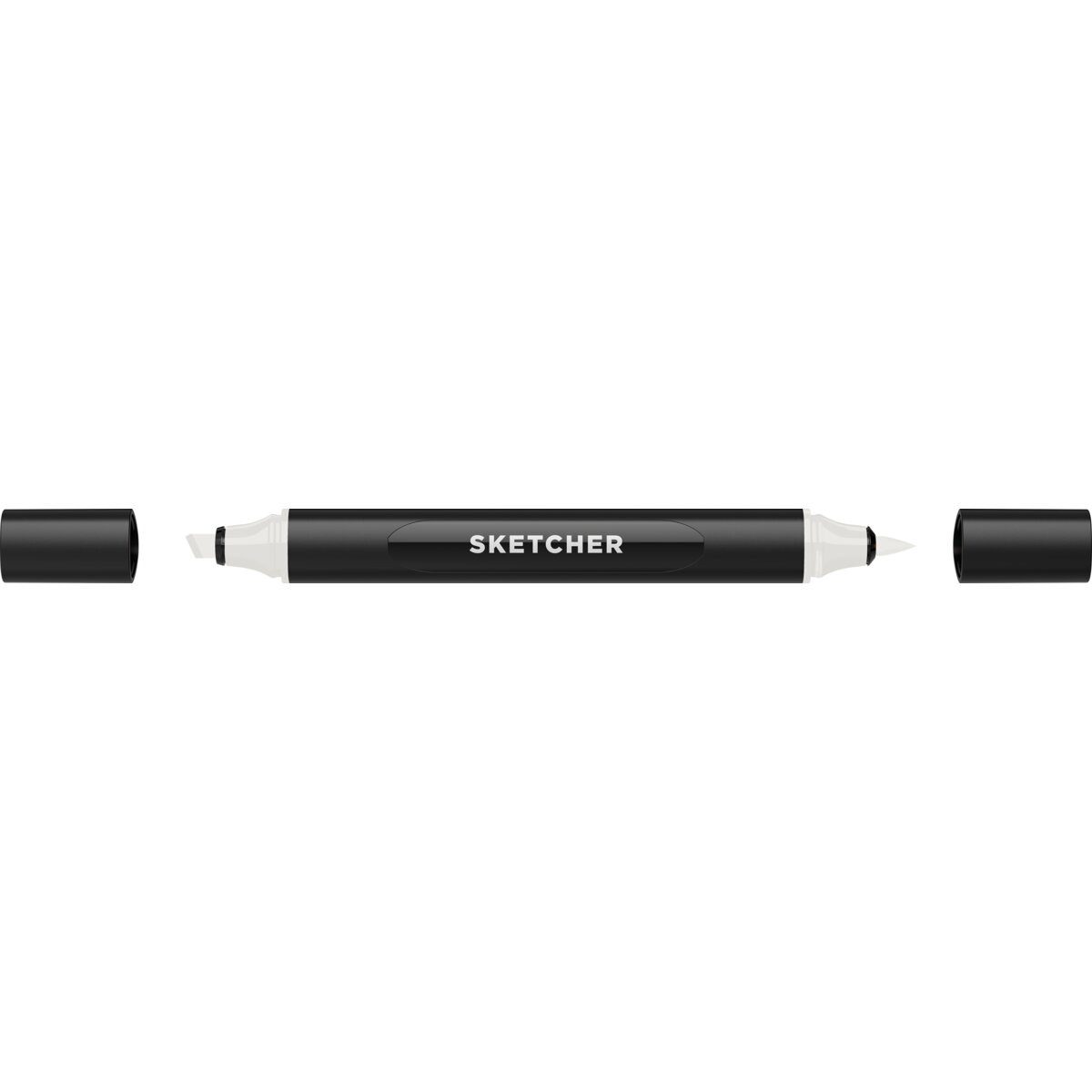 Filzstift Twinmarker Sketcher brush+chisel NG540 neutralgrau 1.