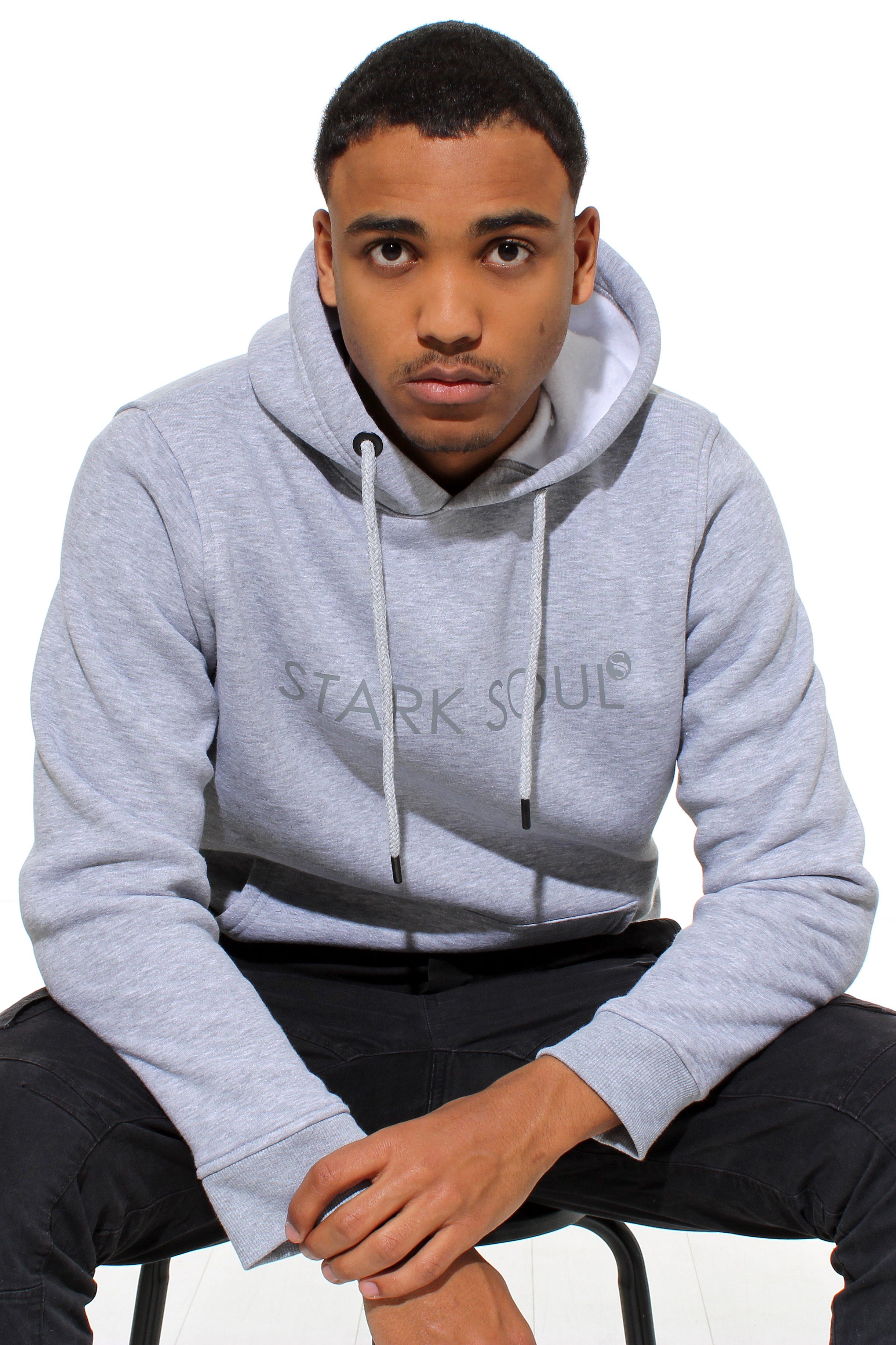 Stark Soul® Hoodie Hoodie mit Ton-in-Ton-Print günstig online kaufen