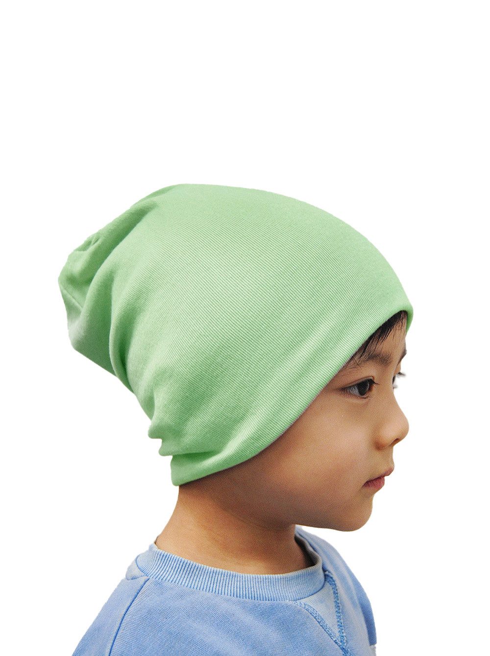 axy Beanie Kinder Slouch Beanie Long Mütze 1-5 Jahren Mütze für Jungen Mädchen Kleinkind Unisex Unifarbe