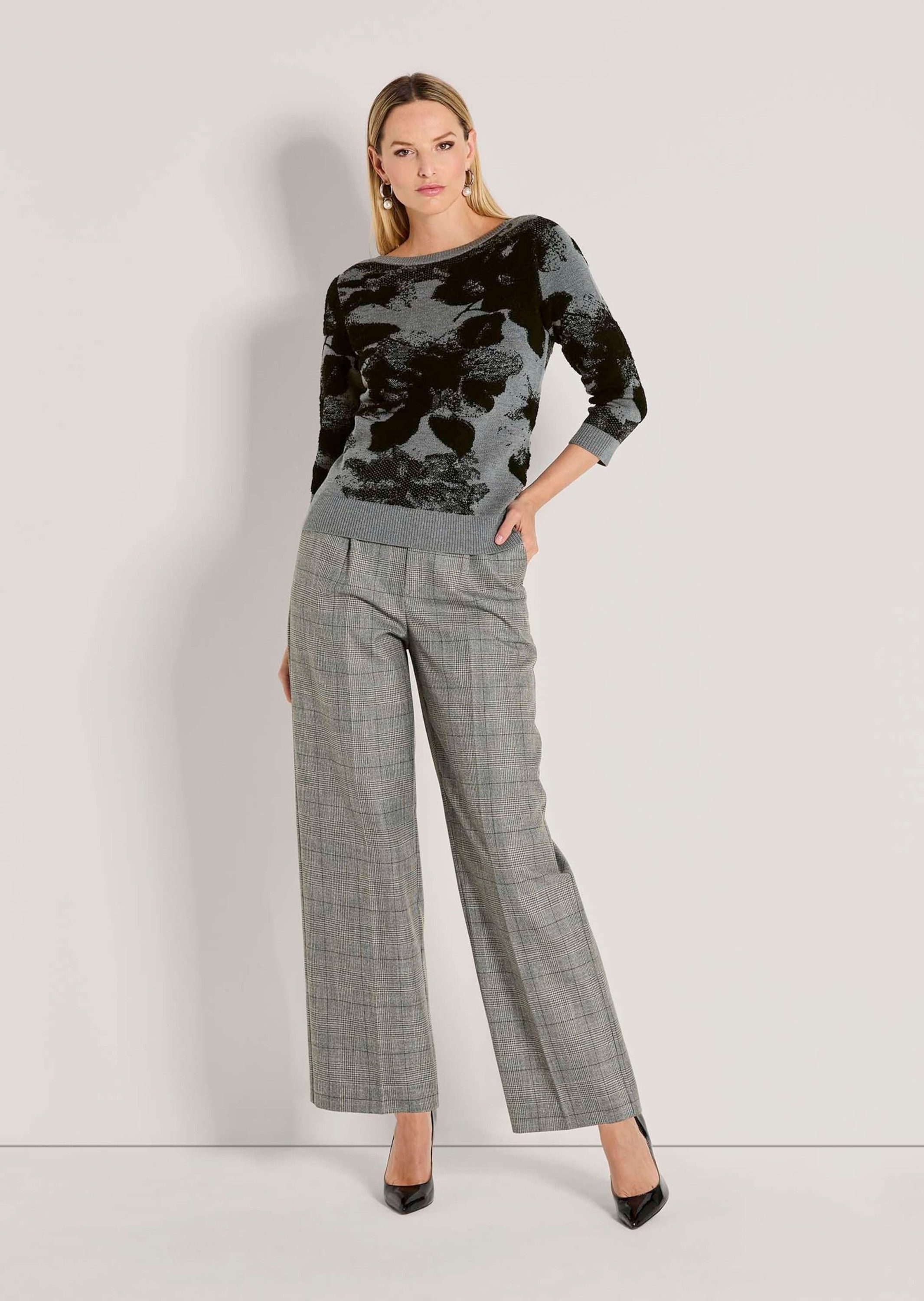 MADELEINE Strickpullover Strickpullover mit U-Boot-Ausschnitt Wollpullover günstig online kaufen