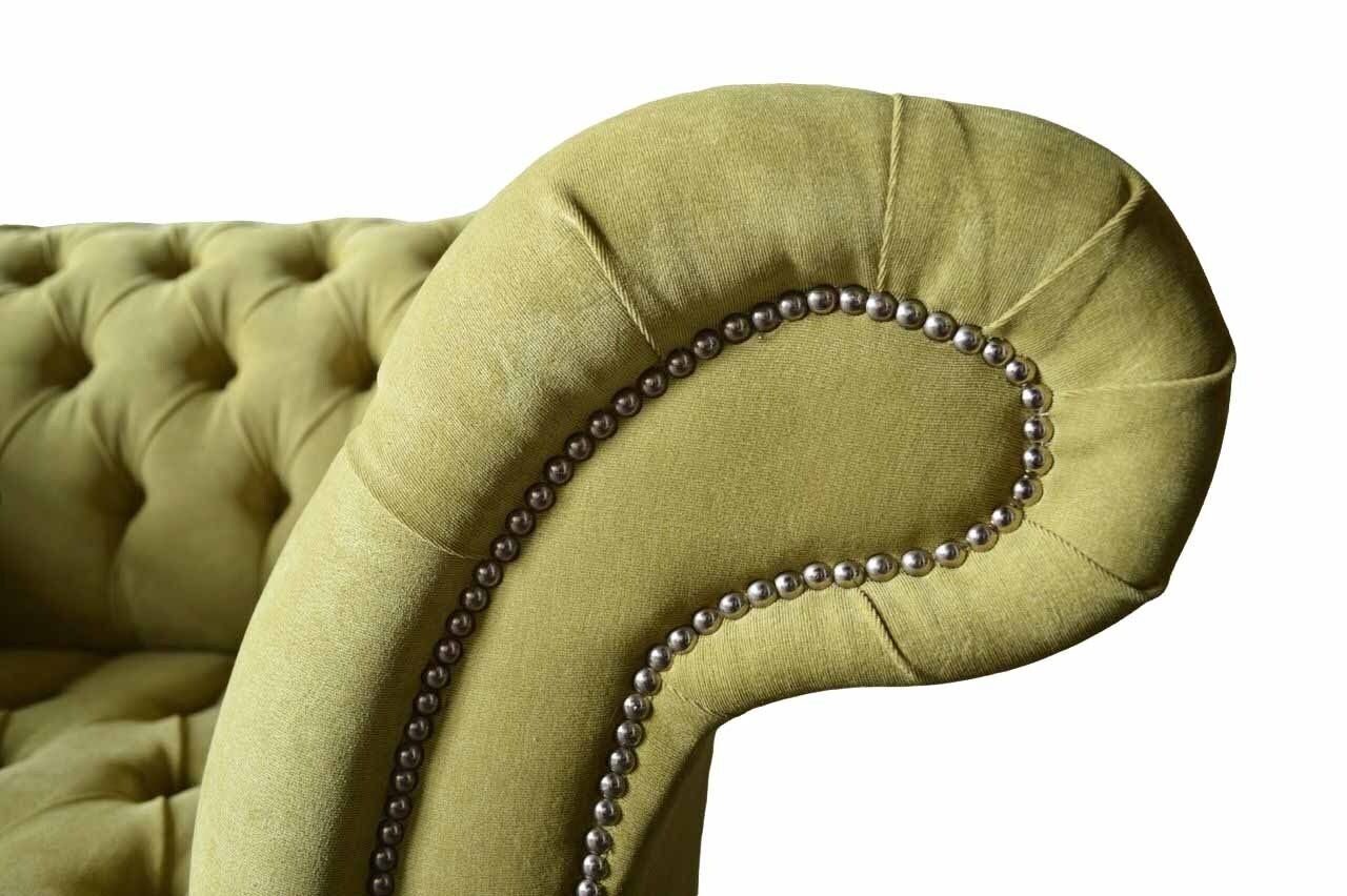 Textil Made Chesterfield JVmoebel Europe Grau, Sofa Sessel Couch Polster Stoff Sessel In Design Sofas