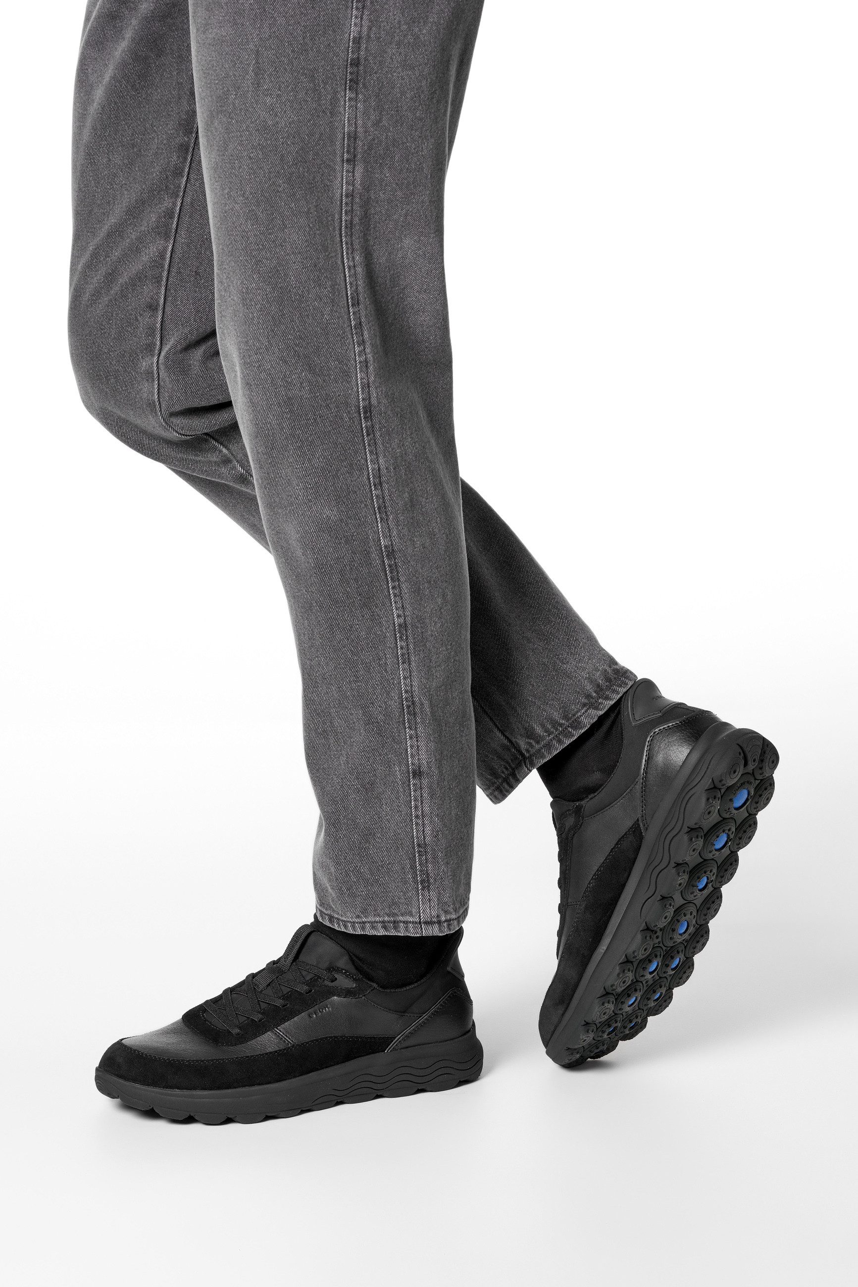Geox U SPHERICA PLUS Slip-On Sneaker Freizeitschuh, Schnürschuh mit Geox Spezial Membrane