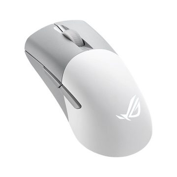 Asus Keris Wireless AimPoint White RGB Gaming-Maus (Funk, kabelgebunden, Bluetooth, optischer Sensor 36.000 dpi weiß)
