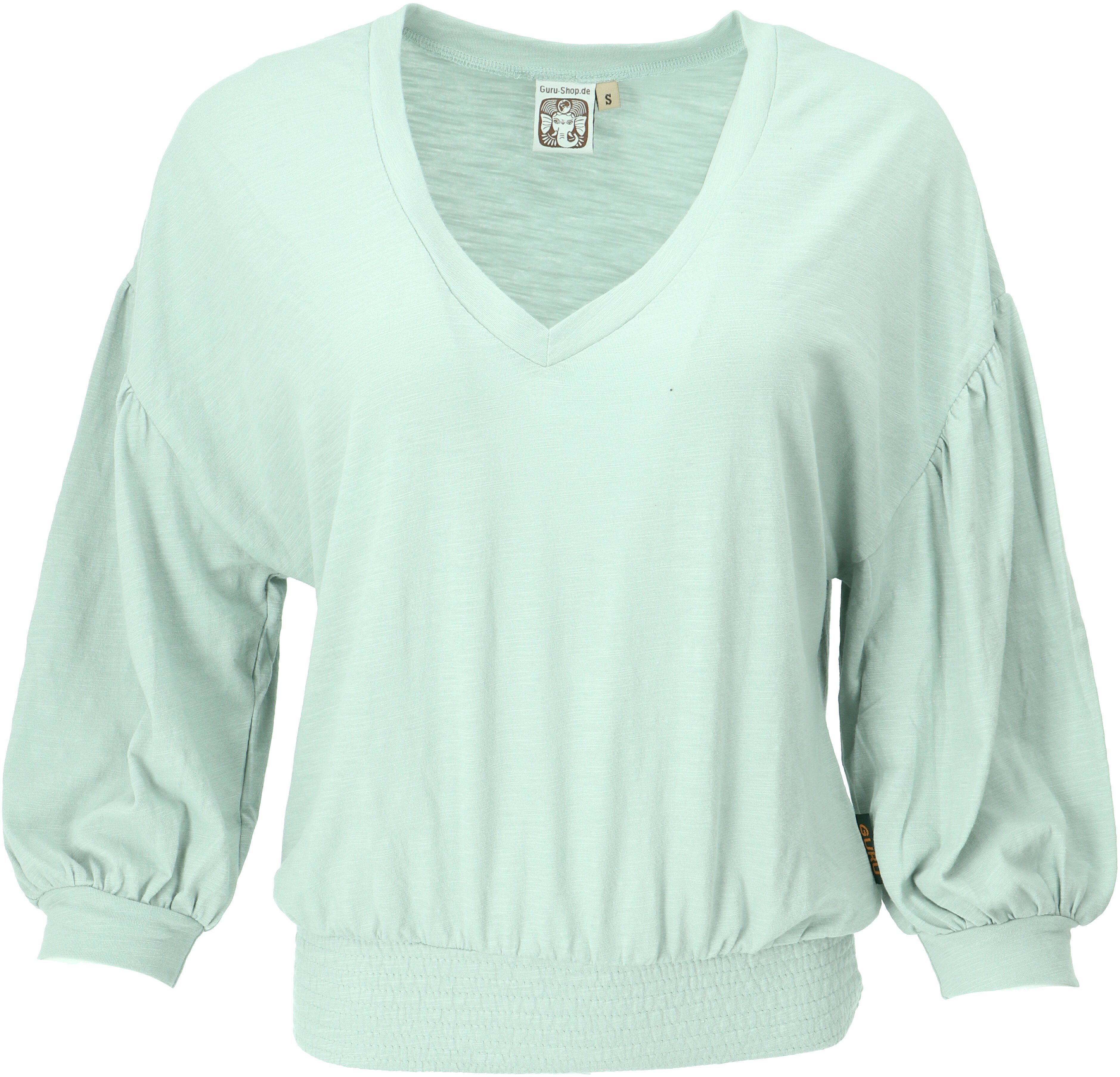 Longsleeve Weites Basicshirt aus Bio-Baumwolle mit..