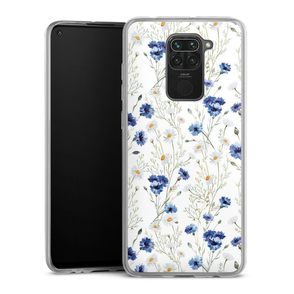 DeinDesign Handyhülle Muster Blume Blumen Flower Pattern 6, Xiaomi Redmi Note 9 Slim Case Silikon Hülle Ultra Dünn Schutzhülle