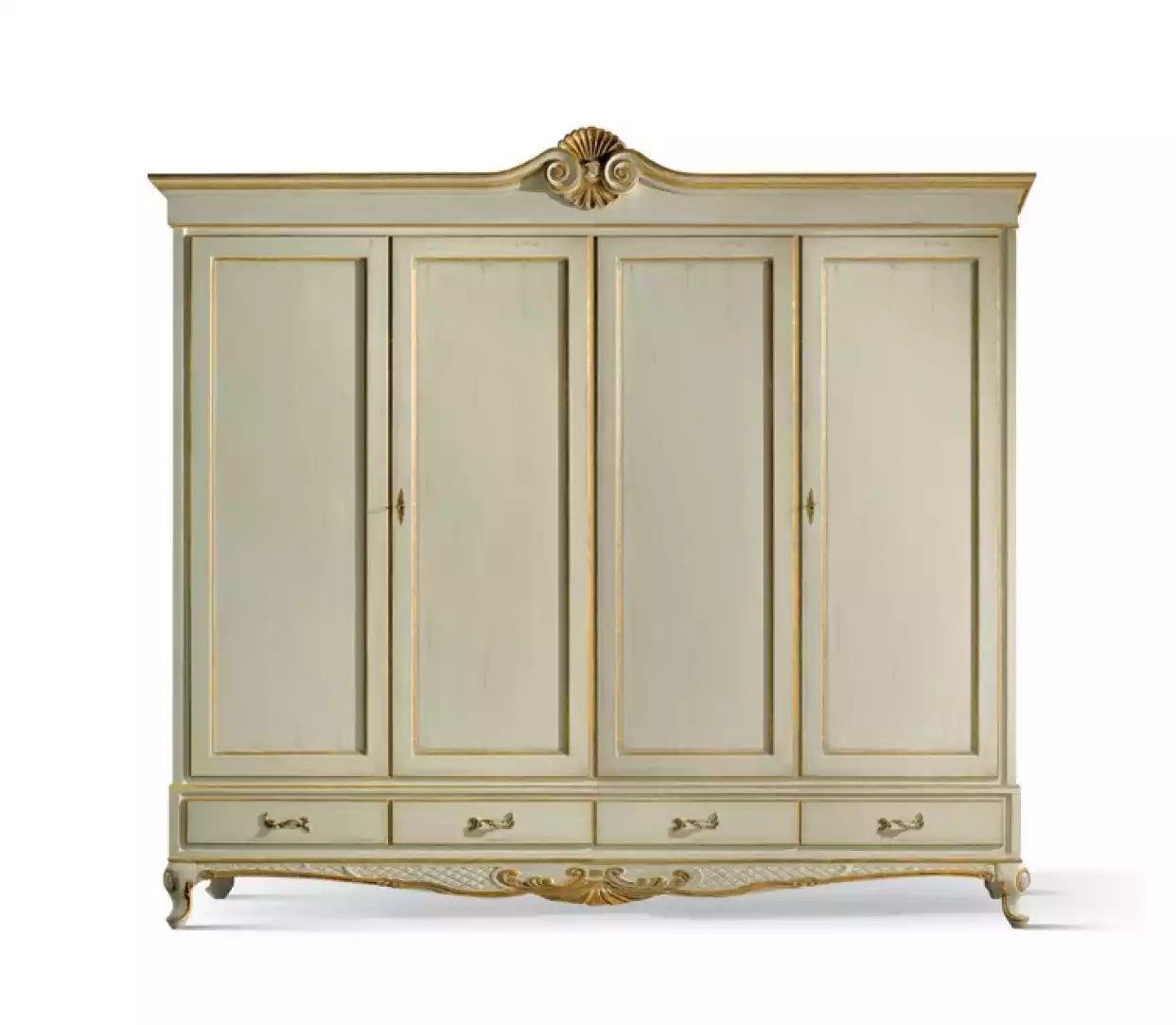 Kleiderschrank Luxuriöser Holz Kleiderschrank für stilvolle Schlafzimmer Möbel