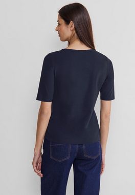 STREET ONE Rundhalsshirt mit Basic-Look