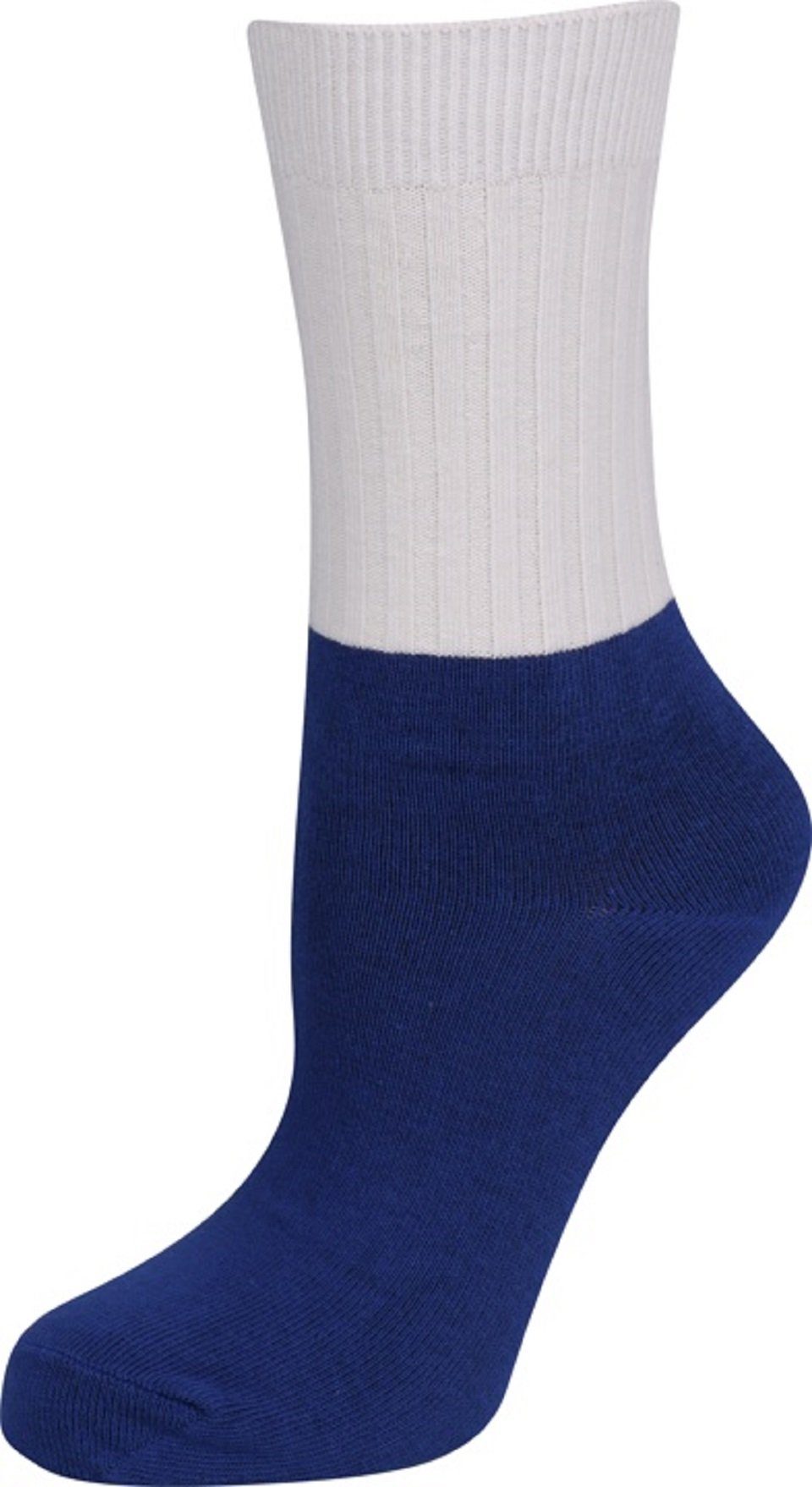 Unisex 2x blau York Socken Capelli Socken New
