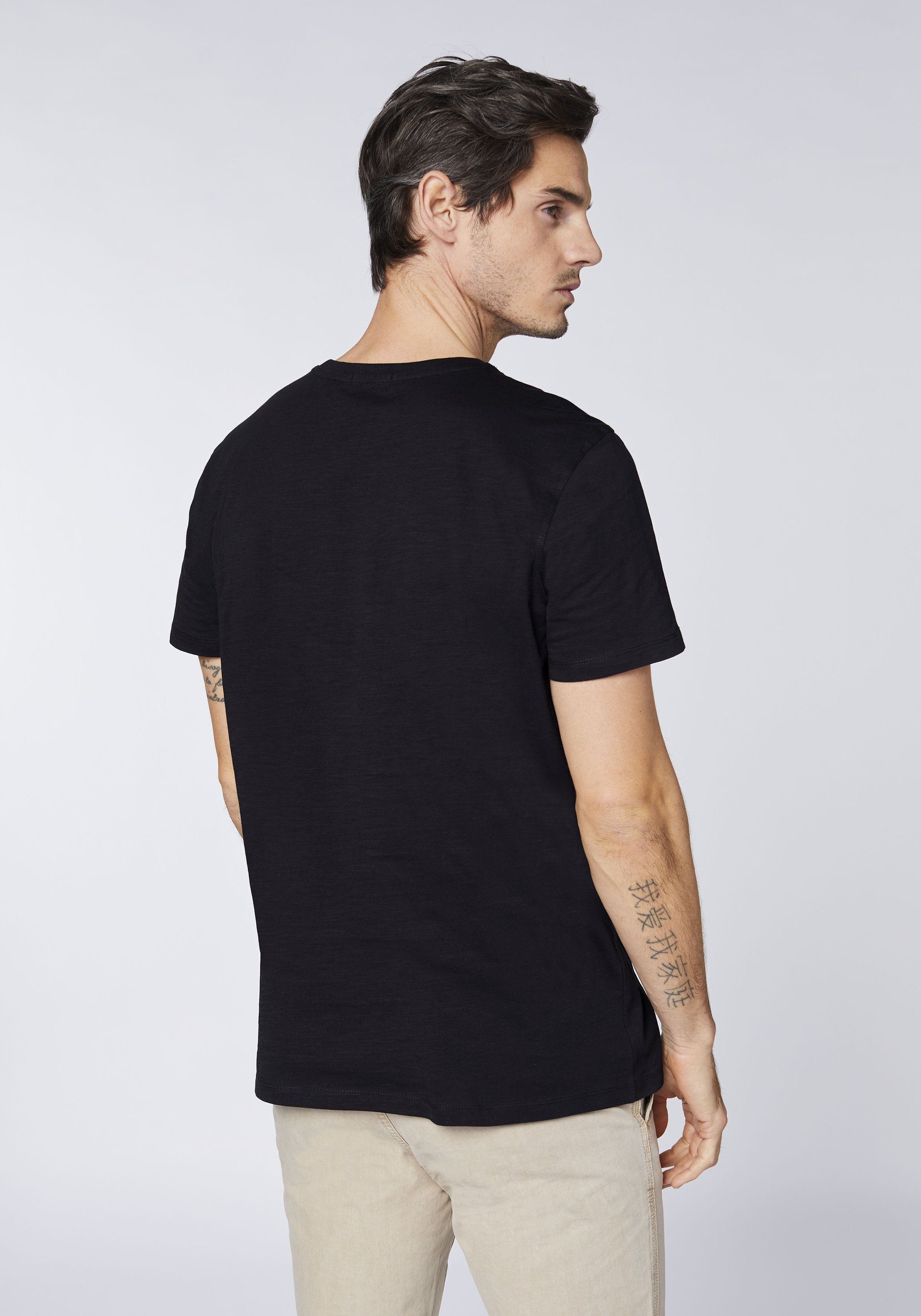Chiemsee Print-Shirt Black T-Shirt Deep