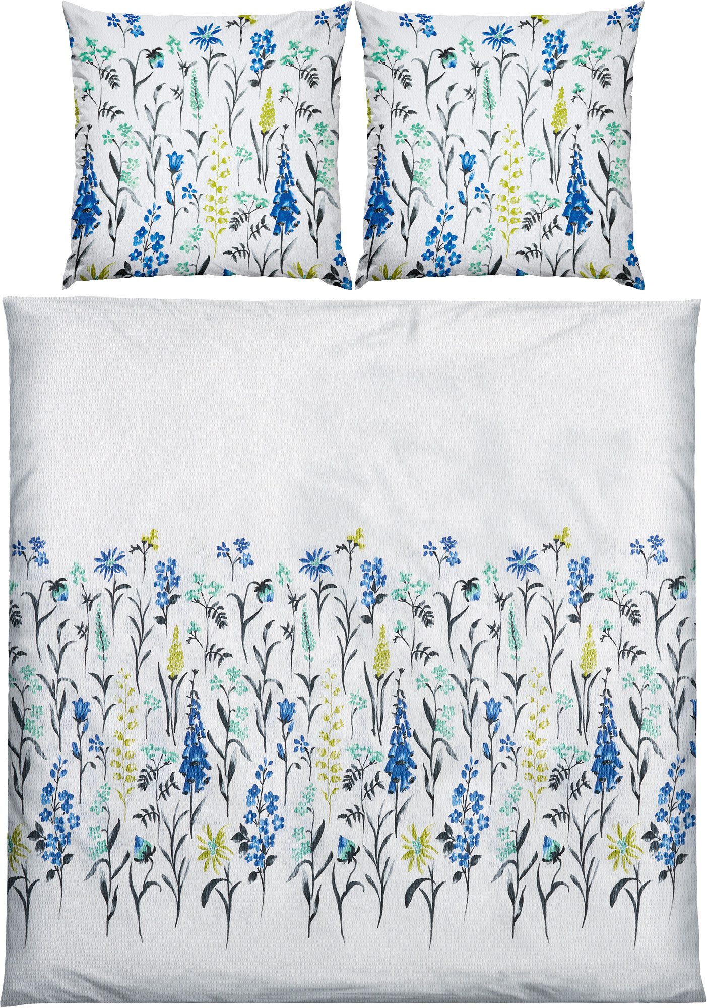 Erwin Müller Bettwäsche Bettwäsche, Seersucker, Blumen günstig online kaufen