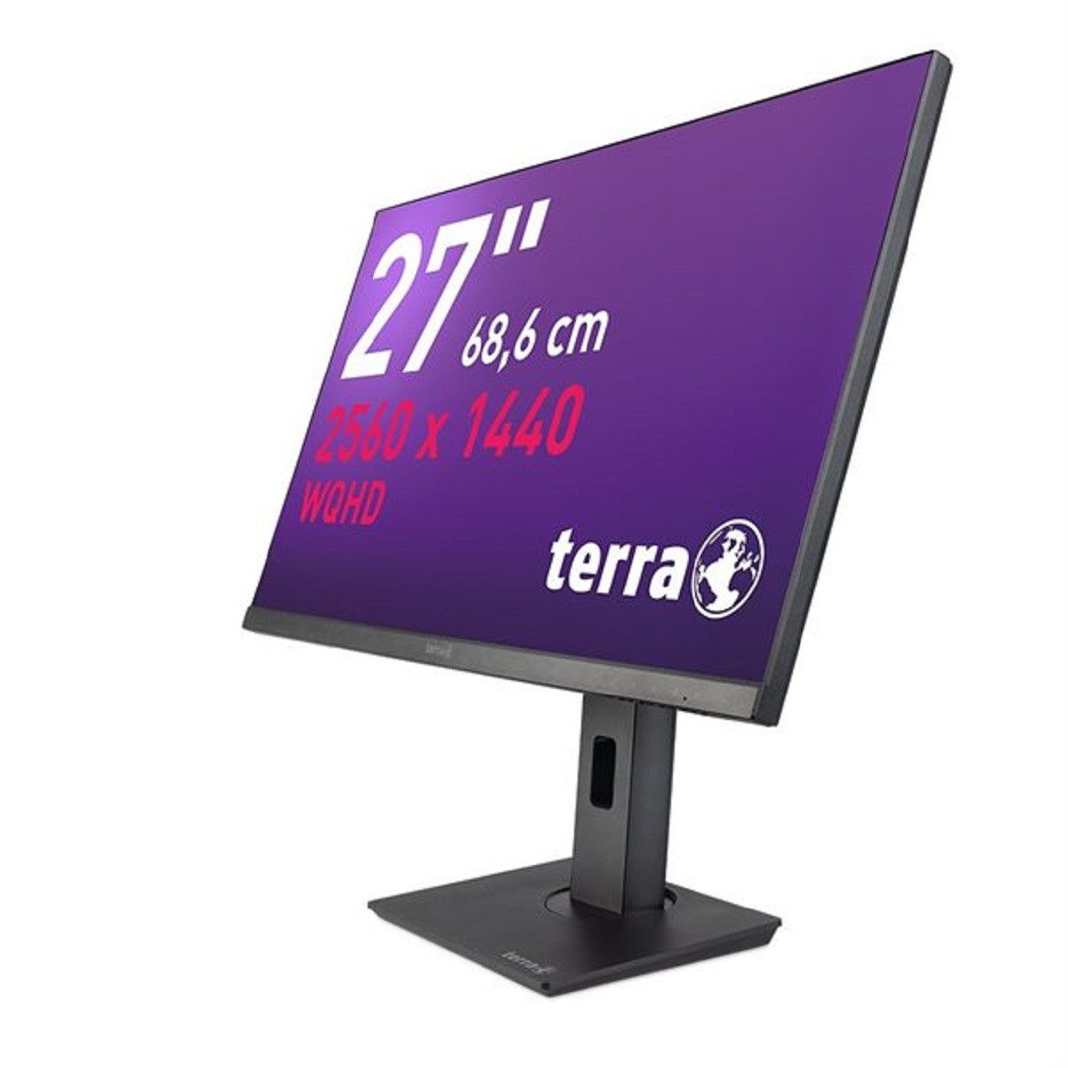 TERRA TERRA LCD/LED 2772W PV 27" Monitor Pivot, WQHD, HDMI, USB-C, DP LCD-Monitor (68.6 cm/27 ", 2560 x 1440 px, WQHD, 5 ms Reaktionszeit, IPS, WQHD, DP, HDMI, USB-C, Pivot, VESA)