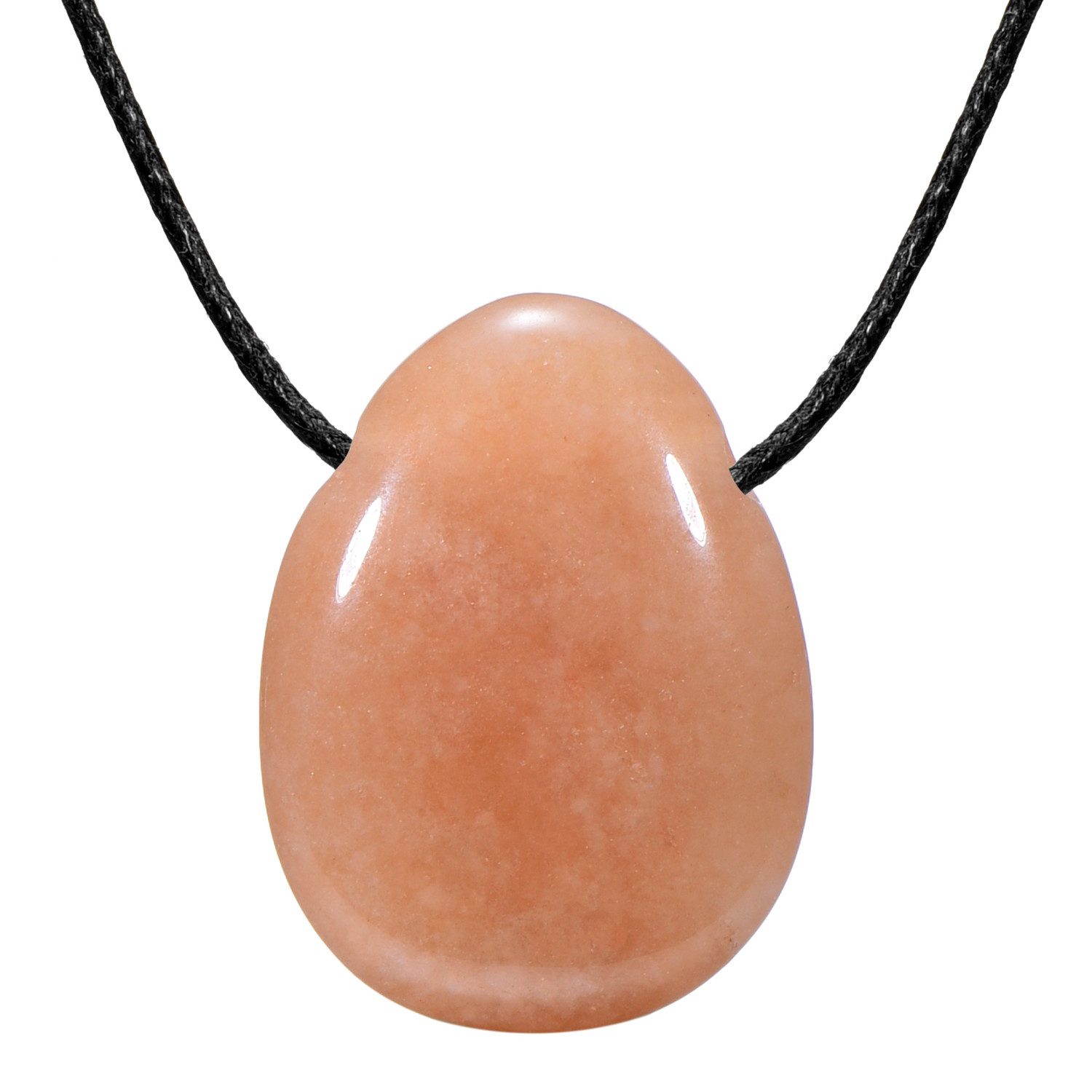 Morella Kette mit Anhänger Morella Halskette mit Edelstein (1-tlg), Damenkette mit Edelstein in Tropfenform, Chakra, im Samtbeutel