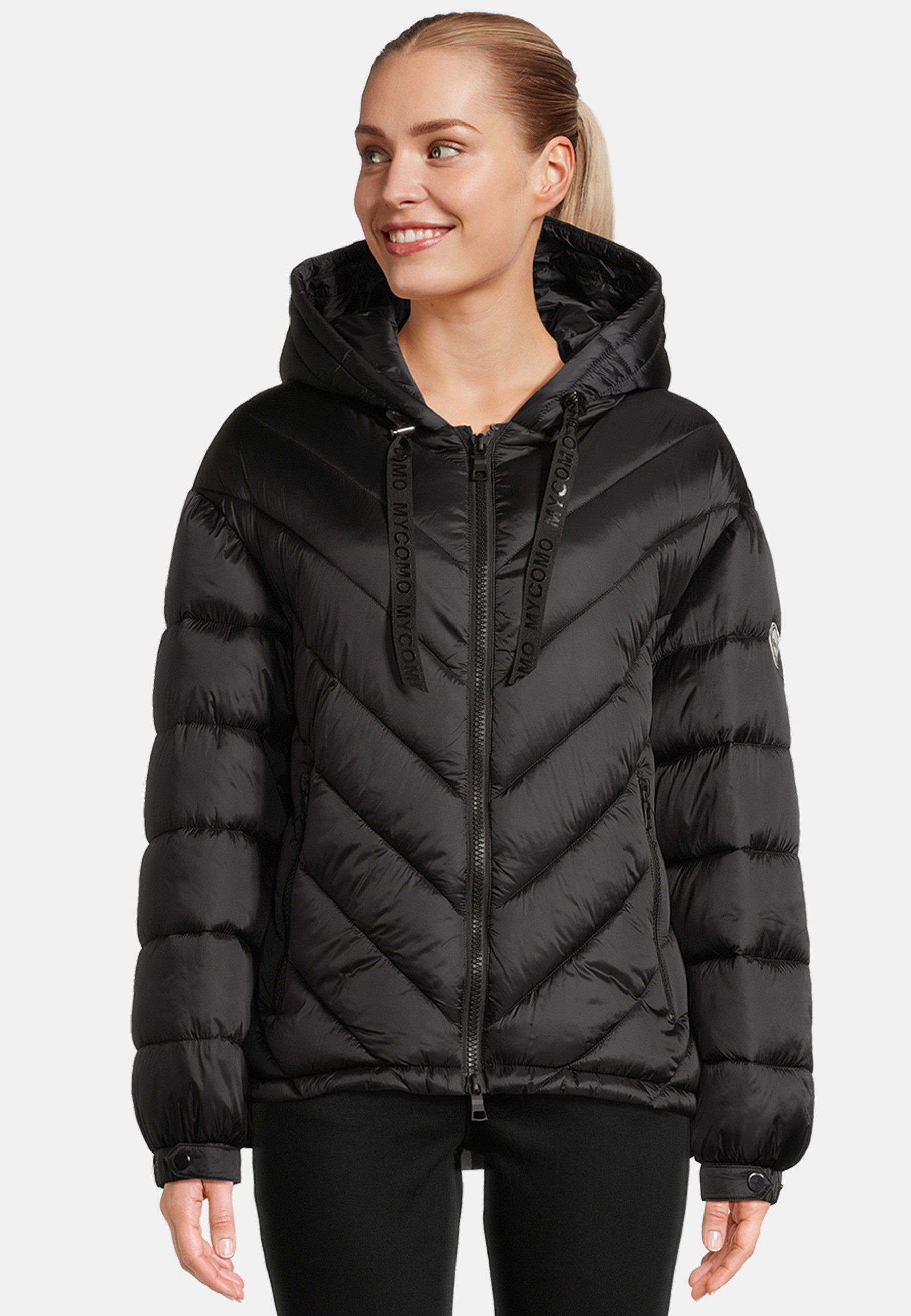 mit Steppjacke No.1 COMO modernem Ambra Design schwarz