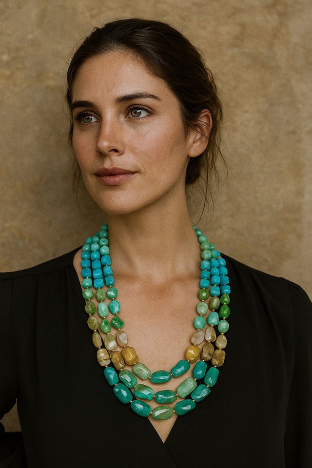 COLLEZIONE ALESSANDRO Kette mit Anhänger Marble, Exclusive Statemenkette