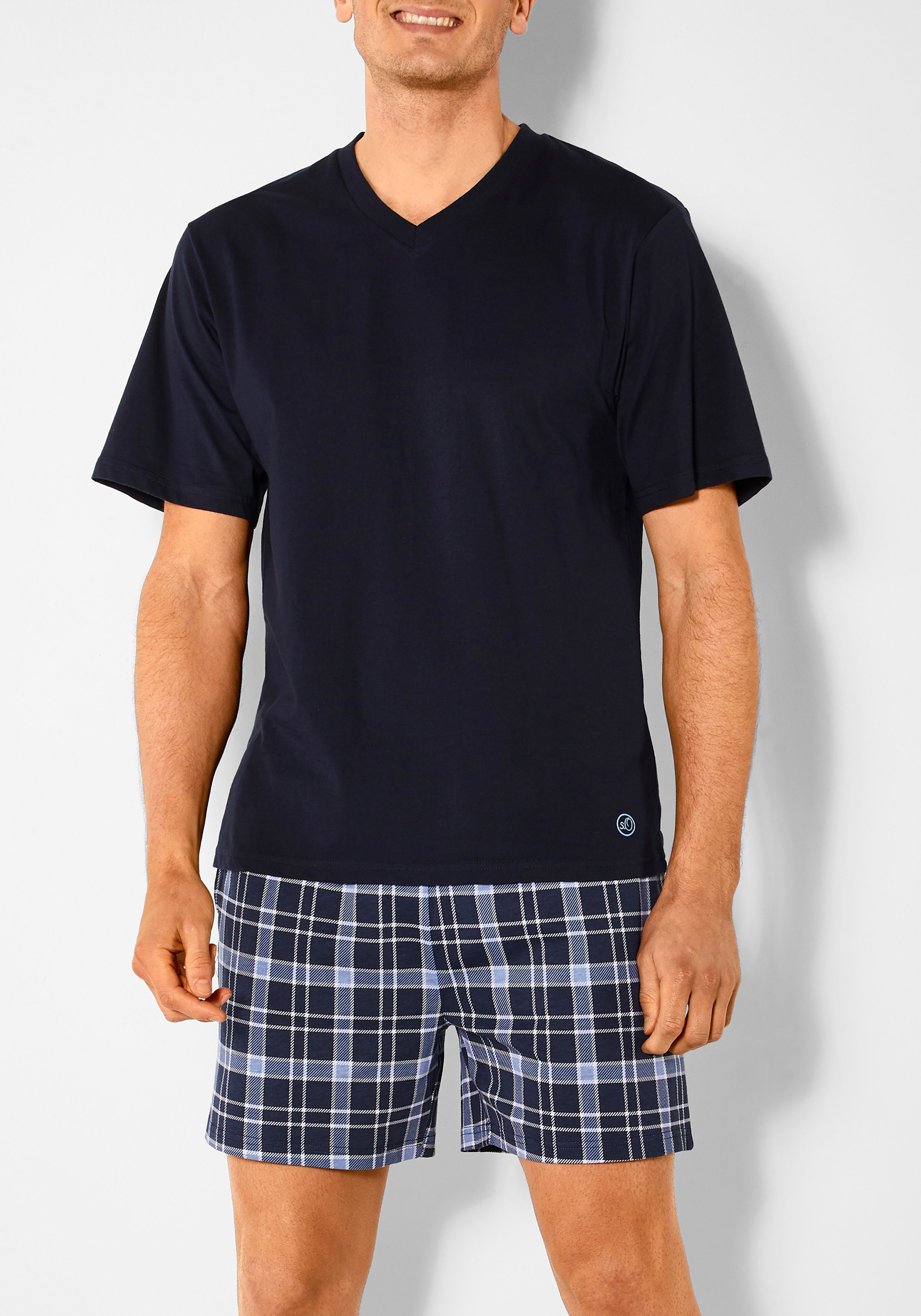 s.Oliver Pyjama (2 tlg., 1 Stück) mit seitlichen Eingrifftaschen günstig online kaufen