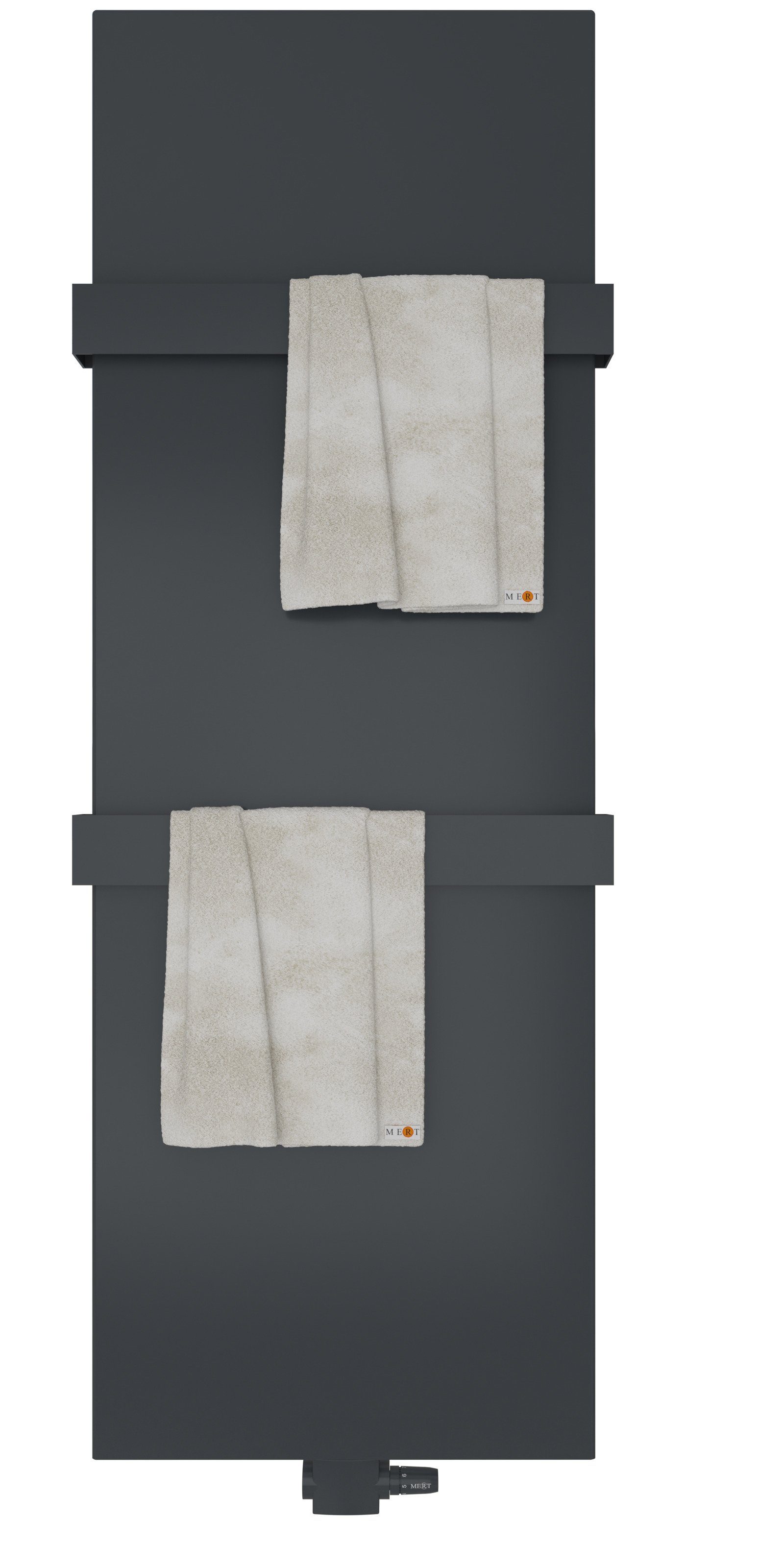 Badheizkörper Design ABDECKUNG+Badheizkörper mit Mittelanschluss + inklusive Samiset