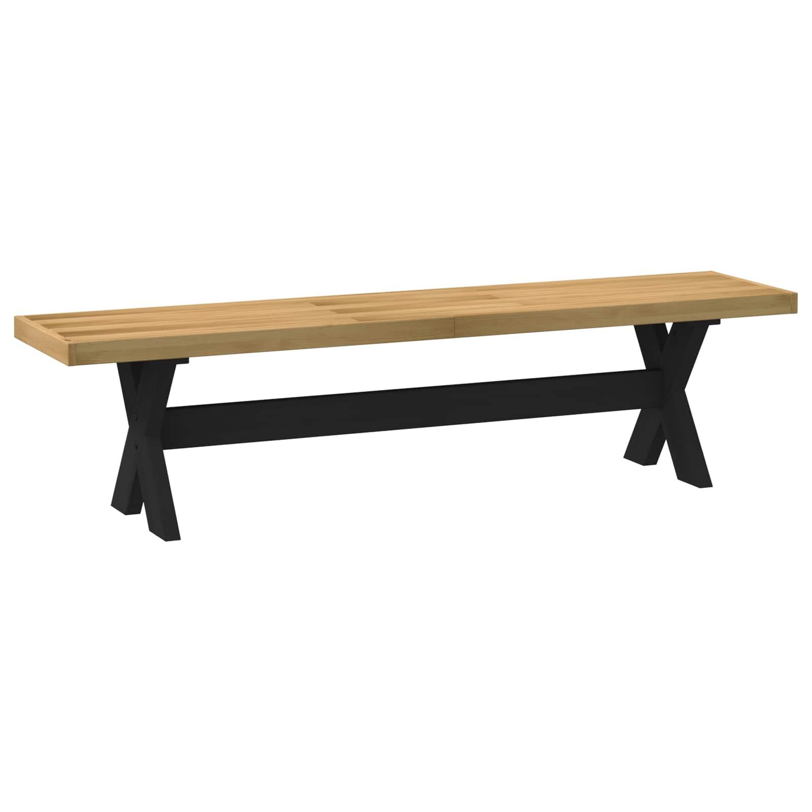 vidaXL Essbank Esstischbank NOAIN 160 x 41 x 45 cm Massives Kiefernholz Natur (1-St)