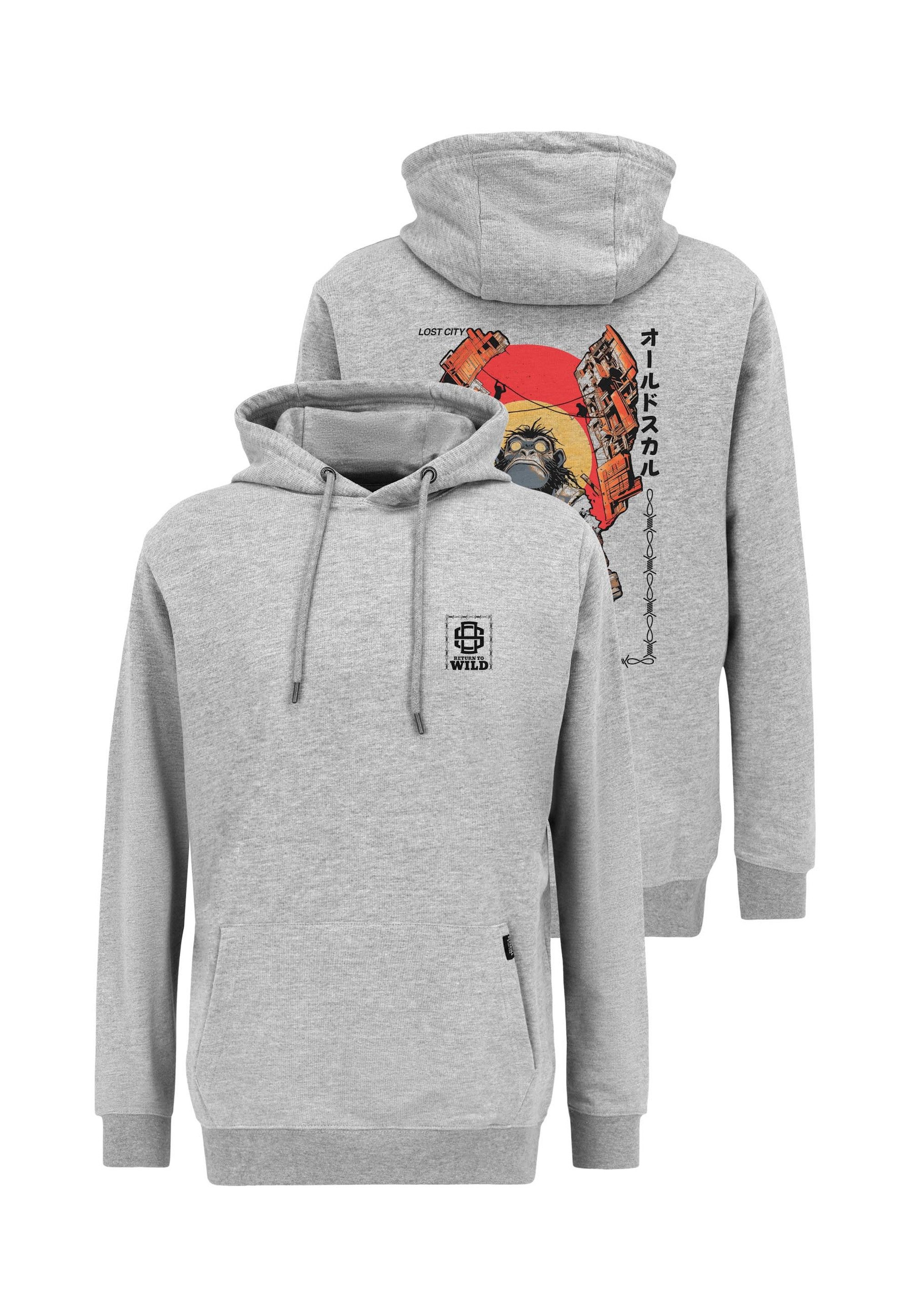 Kapuzensweatshirt Wrldvibe Return to Wild Graphic