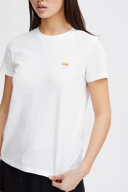 Ichi T-Shirt IHCAMINO SS21 sommerliches T-Shirt mit Brustprint