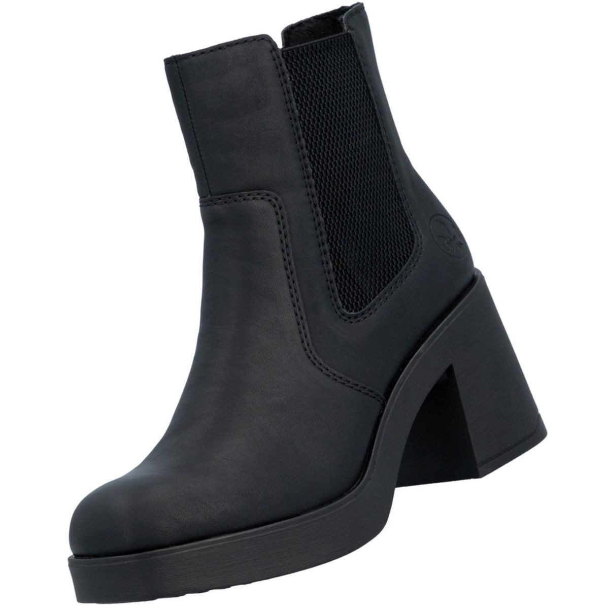 Rieker 58081-00 Stiefelette Chelsea Boot mit Fleecefutterkomfort