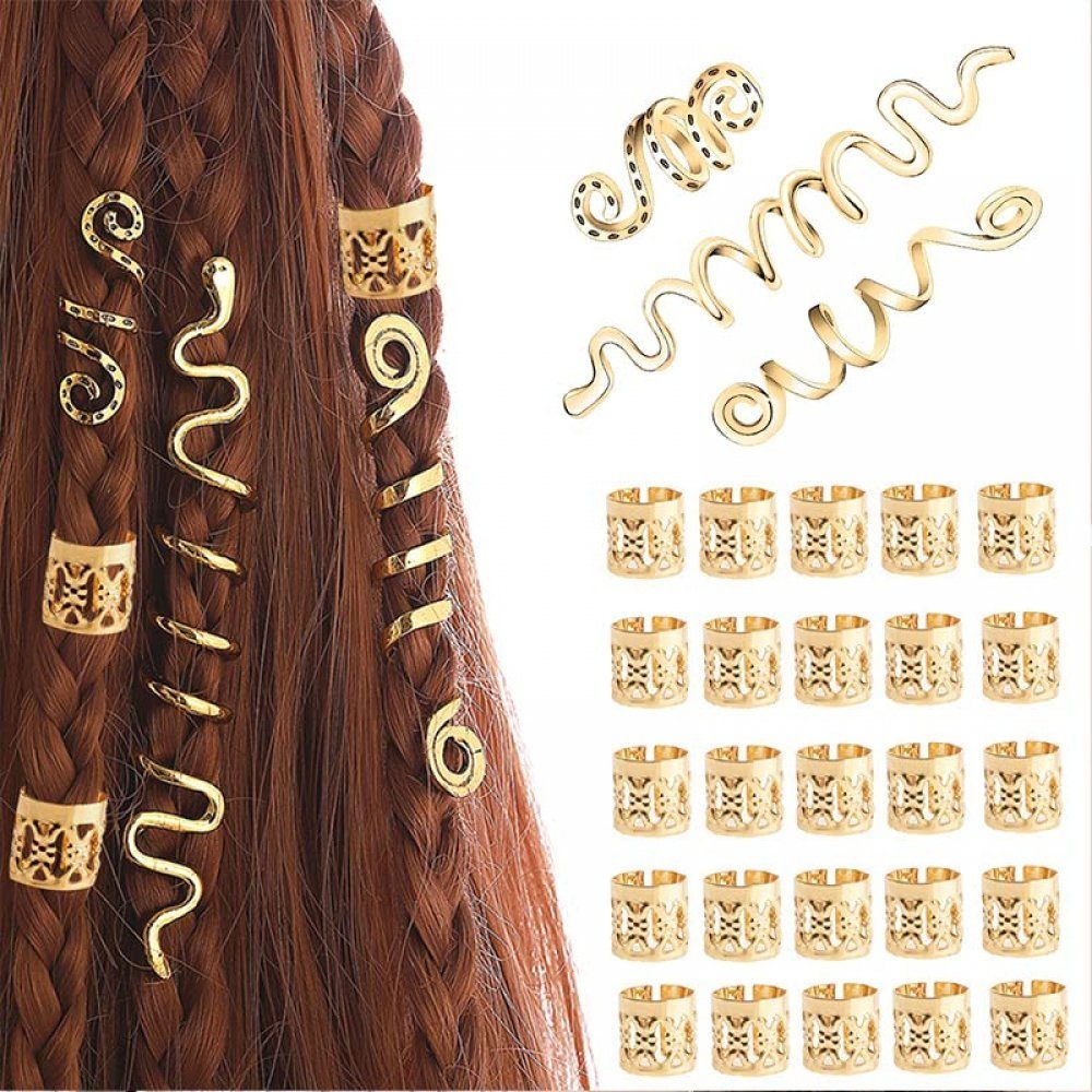 Haaraccessoires Stück geflochtene Diadem Gold 28 Zopfschmuck, WaKuKa