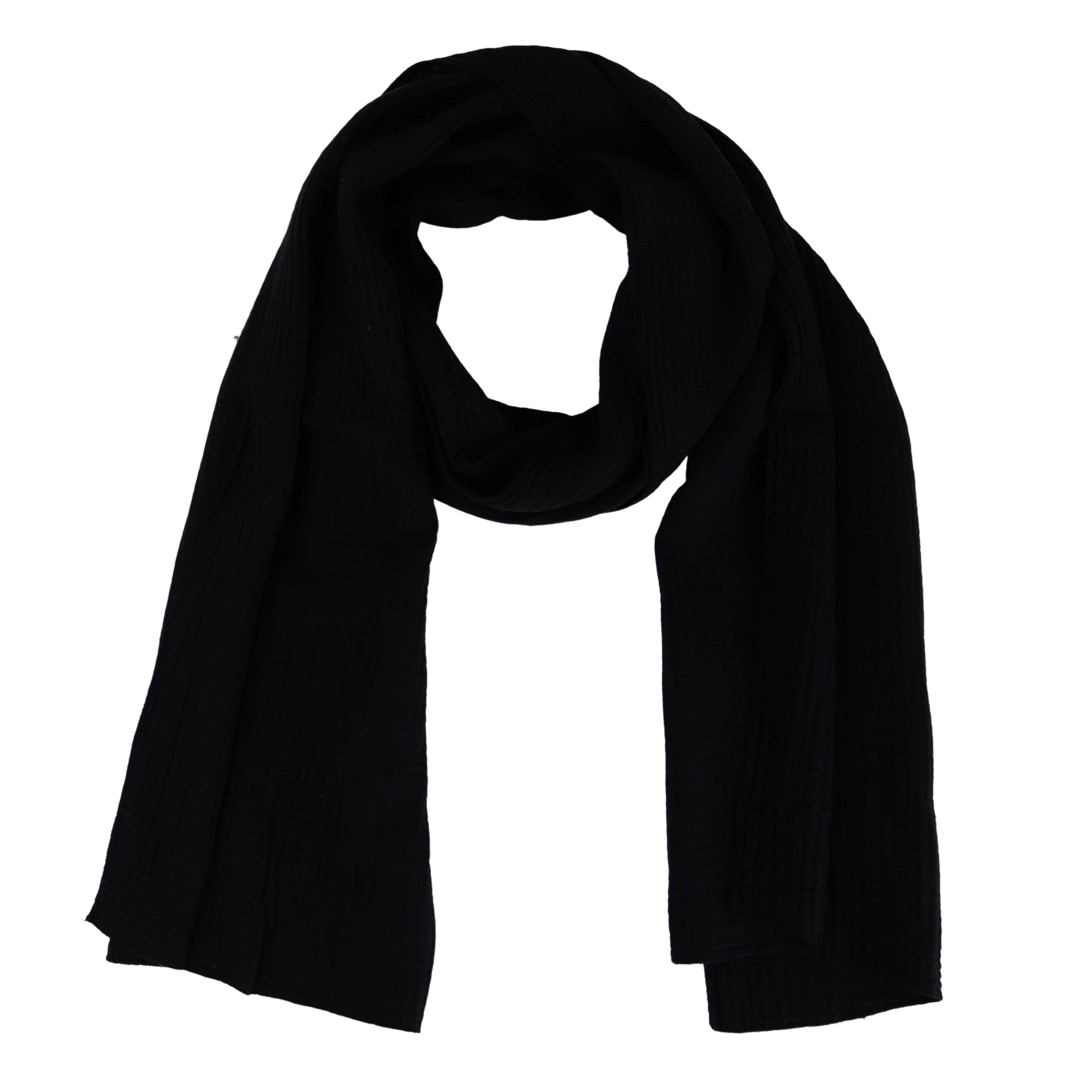 Modeschal weicher Unifarbe Schal 100% Baumwolle, Made in Italy
