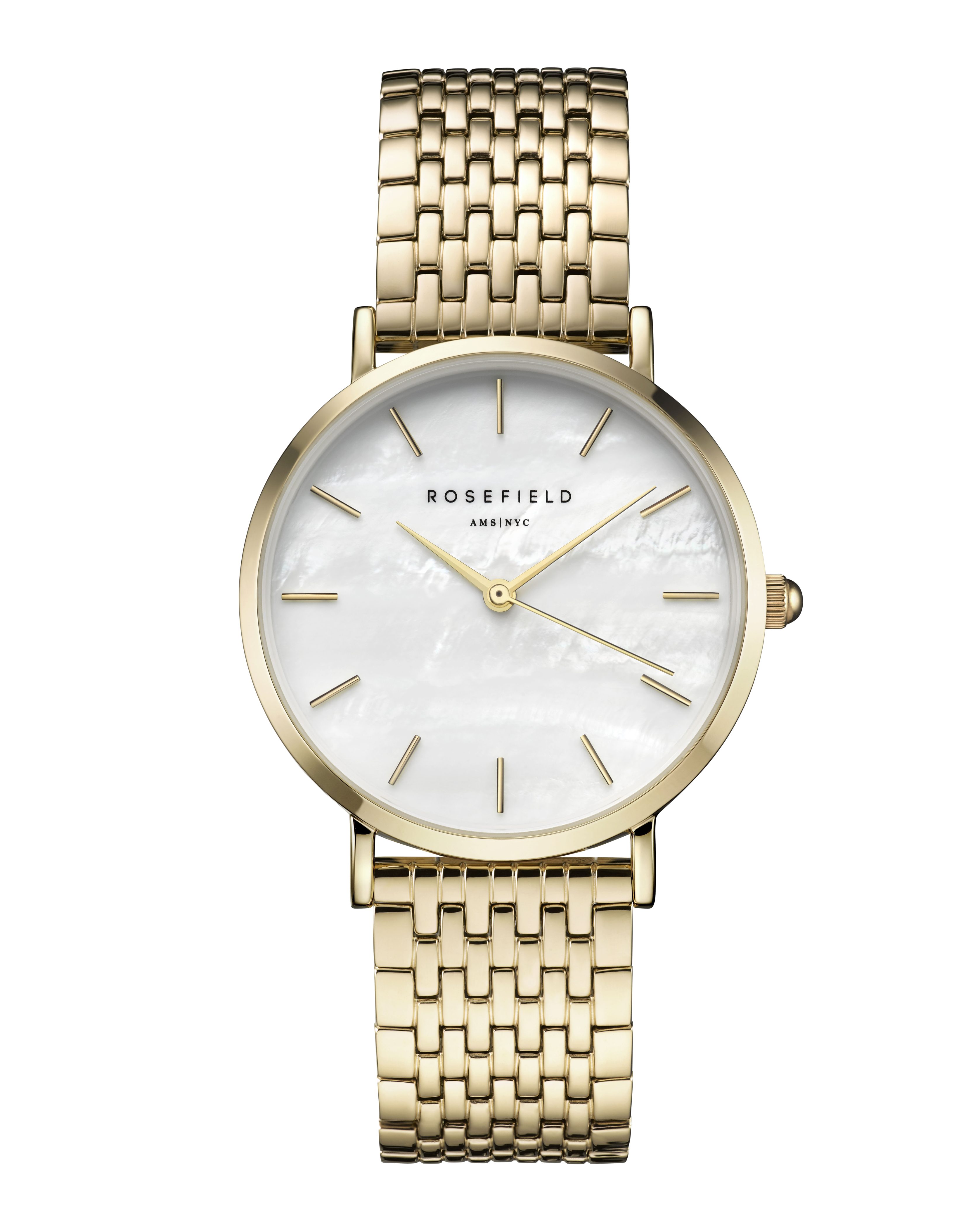 ROSEFIELD Quarzuhr ROSEFIELD Damenuhr Upper East Side 33mm Goldfarben