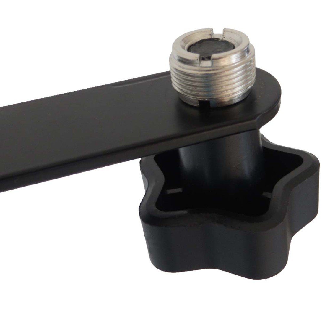 keepdrum Mikrofonständer keepdrum STB01 Stereo Bar mit 2x Mikrofon Klammer, (Inklusive 2 Reduziergewinde von 3/8" auf 5/8), Vorteils-Set mit 2x Mikrofon Klammer