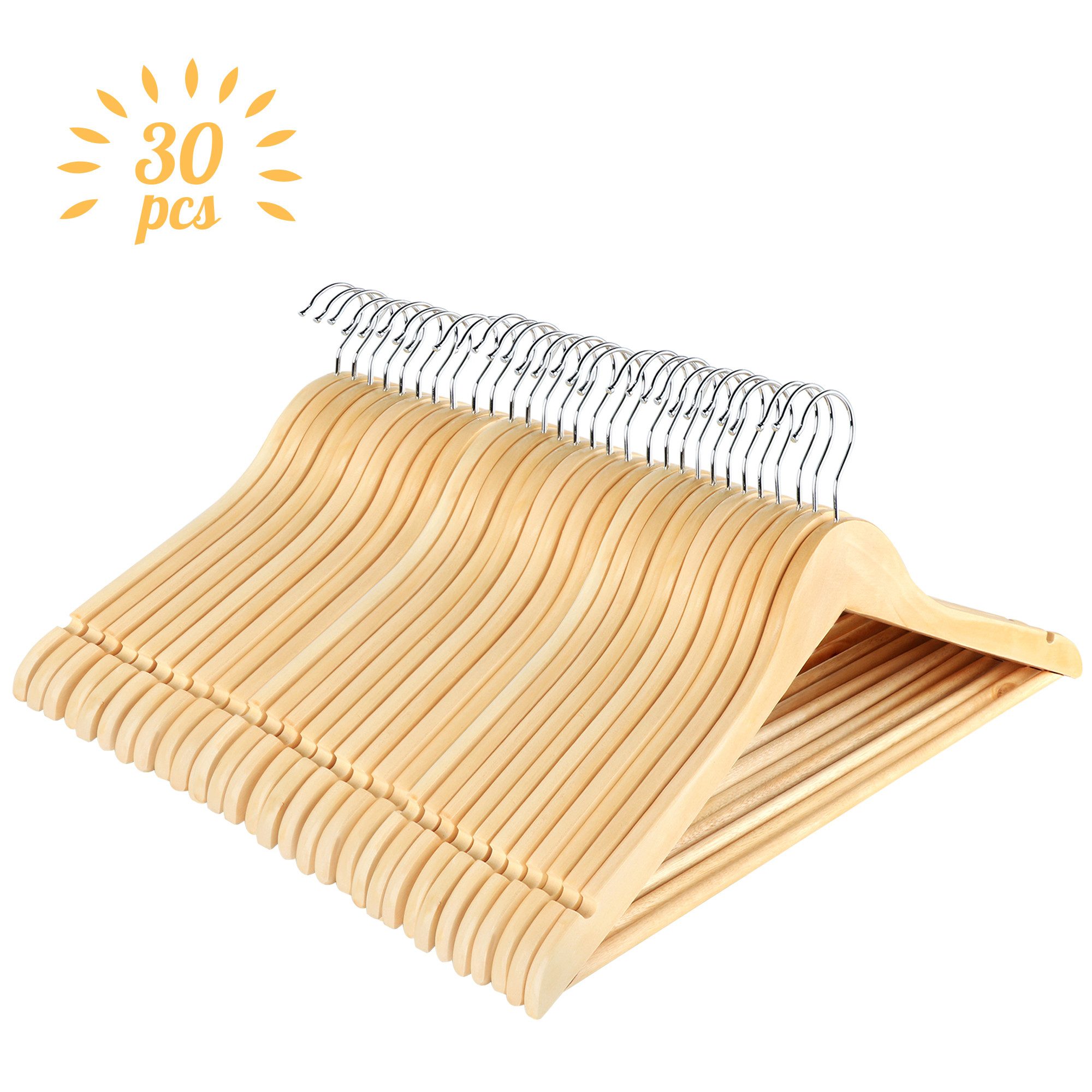 ElitVita Kleiderbügel Holz Bügel mit Drehbar günstig online kaufen