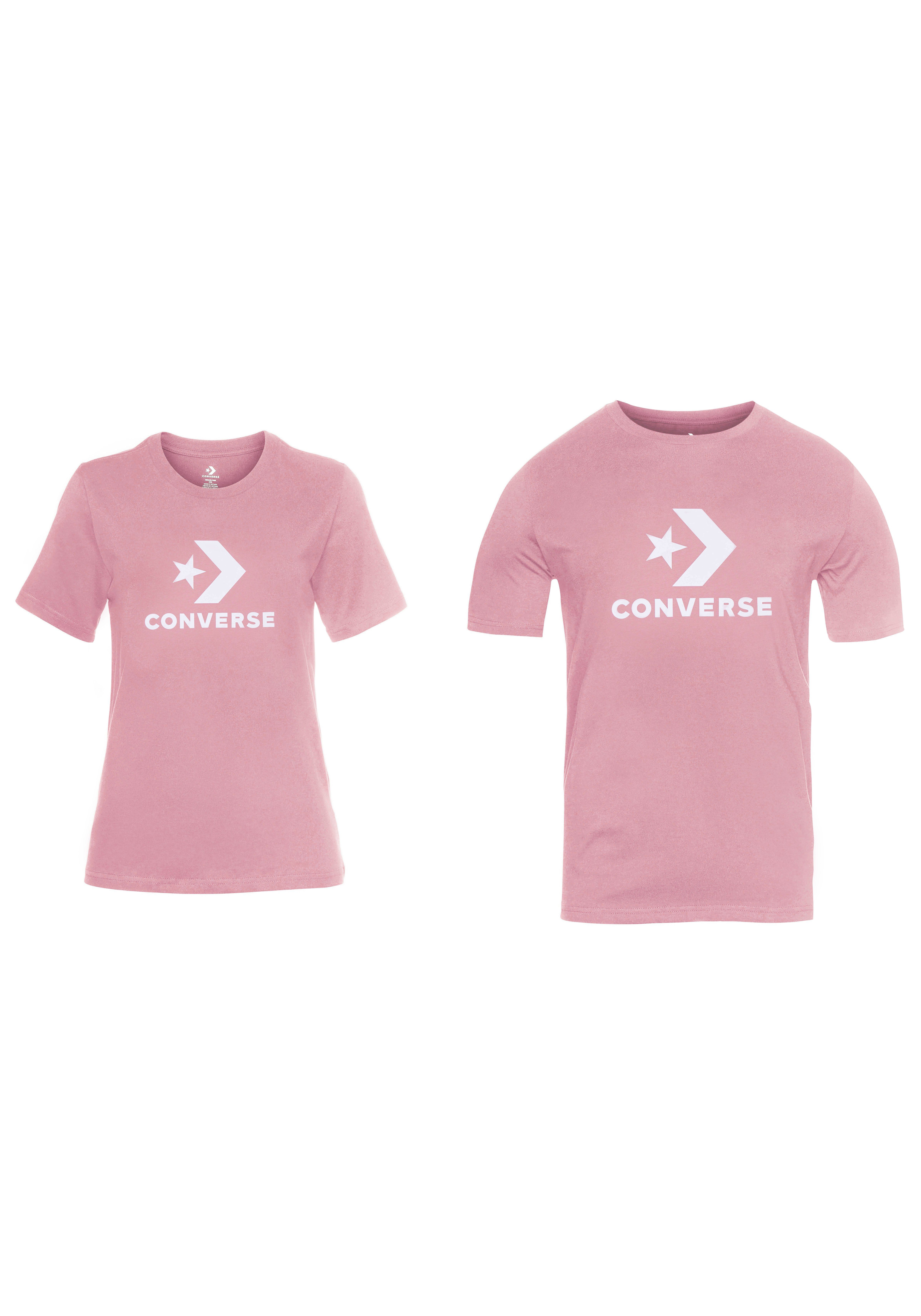 T-Shirt CHEVRON STAR Converse dunkelrosa T-SHIRT LOGO UNISEX