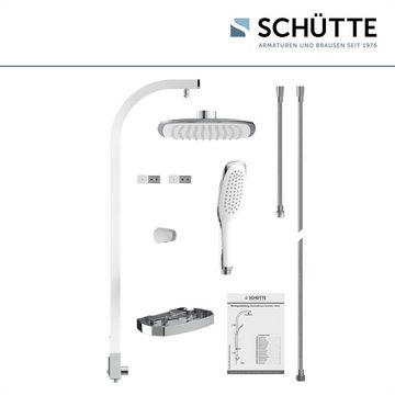 Schütte Brausegarnitur MADAGASKAR, Höhe 123 cm, Set, inkl. Wasserspardichtung, Antikalk, abnehmbare Seifenschale