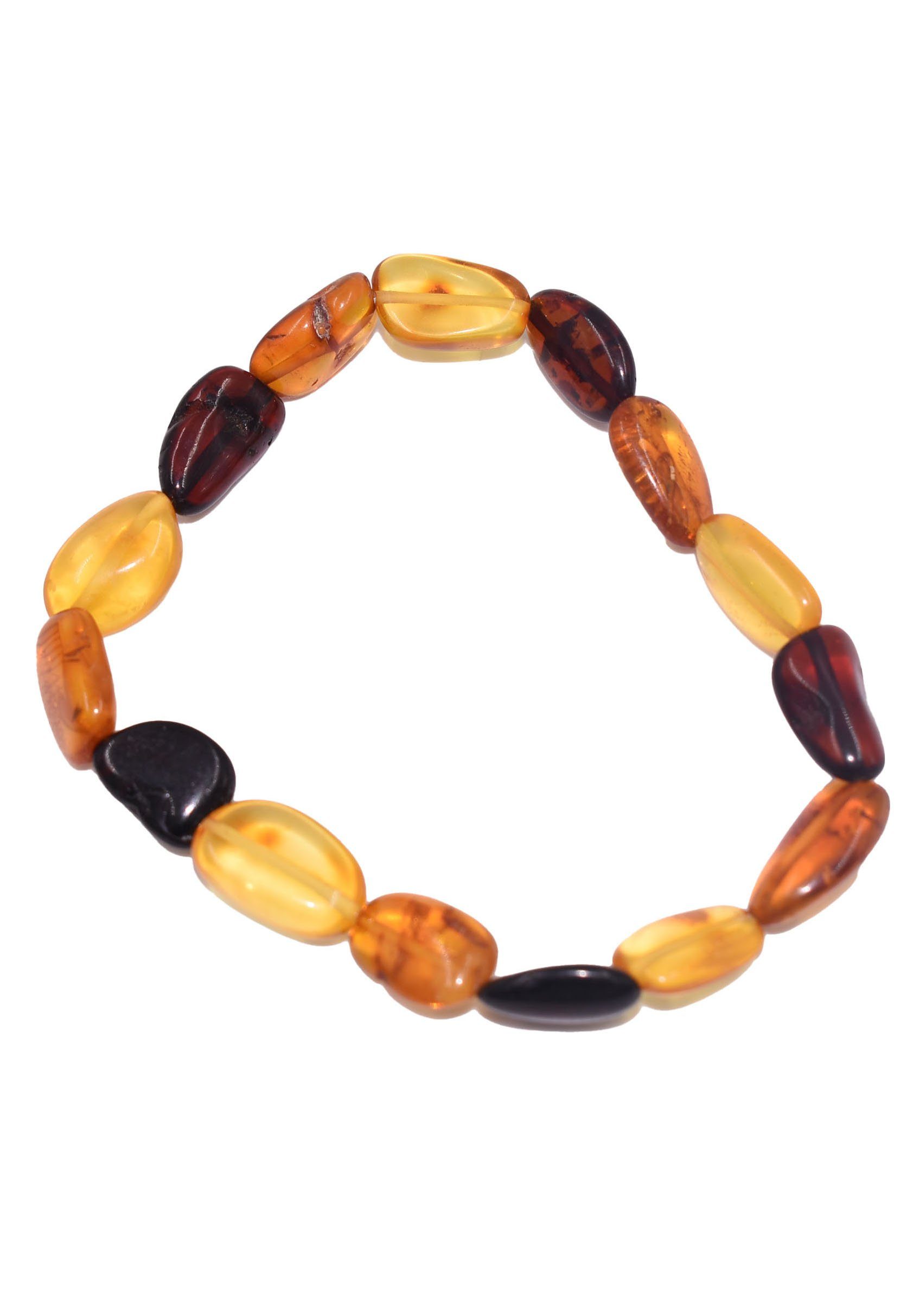 Firetti Armband Schmuck Geschenk Armschmuck Armkette Bernstein Lebensfreude, Made in Germany - mit Bernstein