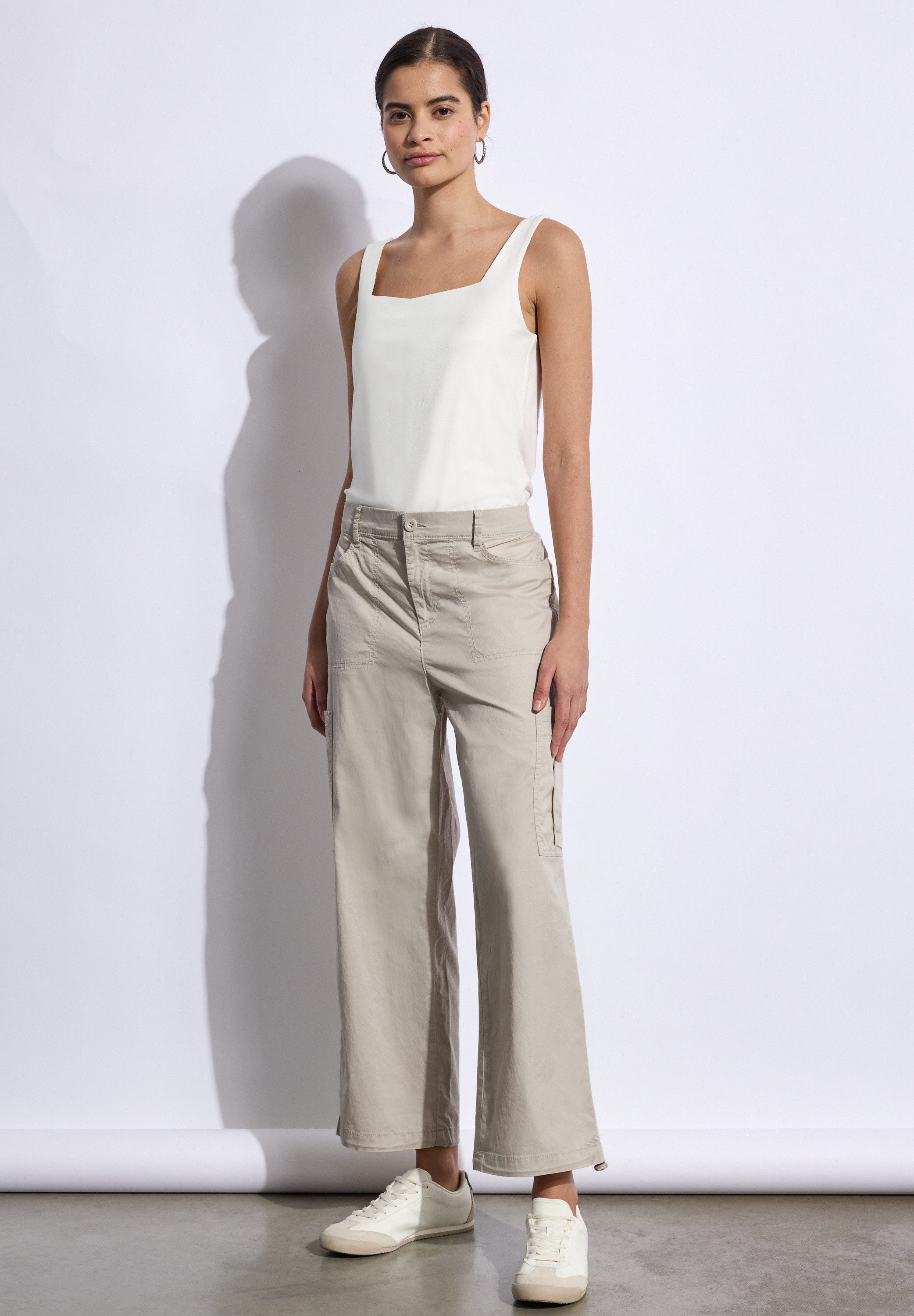 STREET ONE STUDIO Paperbag-Hose High Waist
