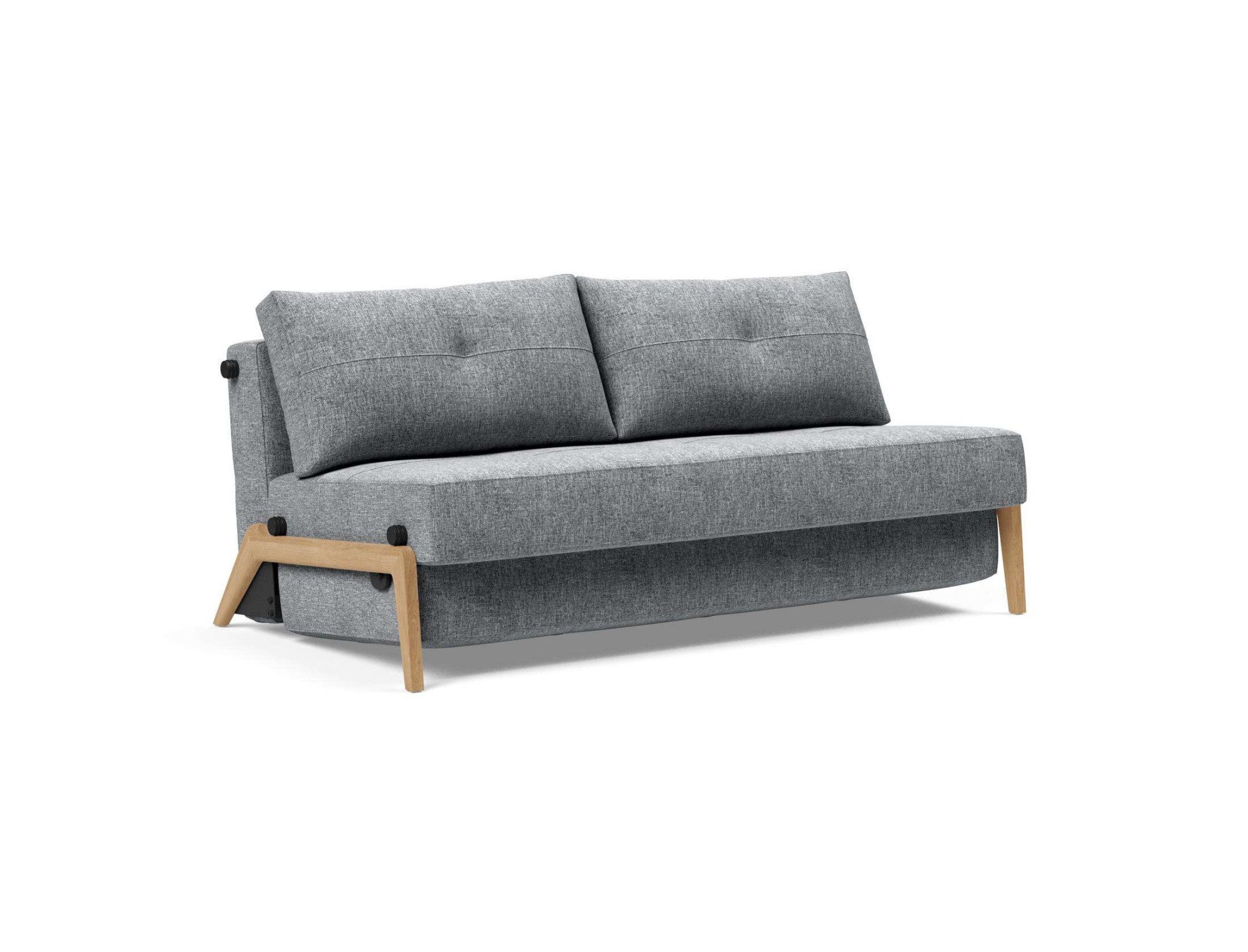 INNOVATION LIVING ™ Schlafsofa Cubed Klappsofa, hochwertige Schlaffunktion, Design und extra Komfort, Frontauszug, sehr platzsparend, abgewinkelt Sitzen, waagerecht liegen